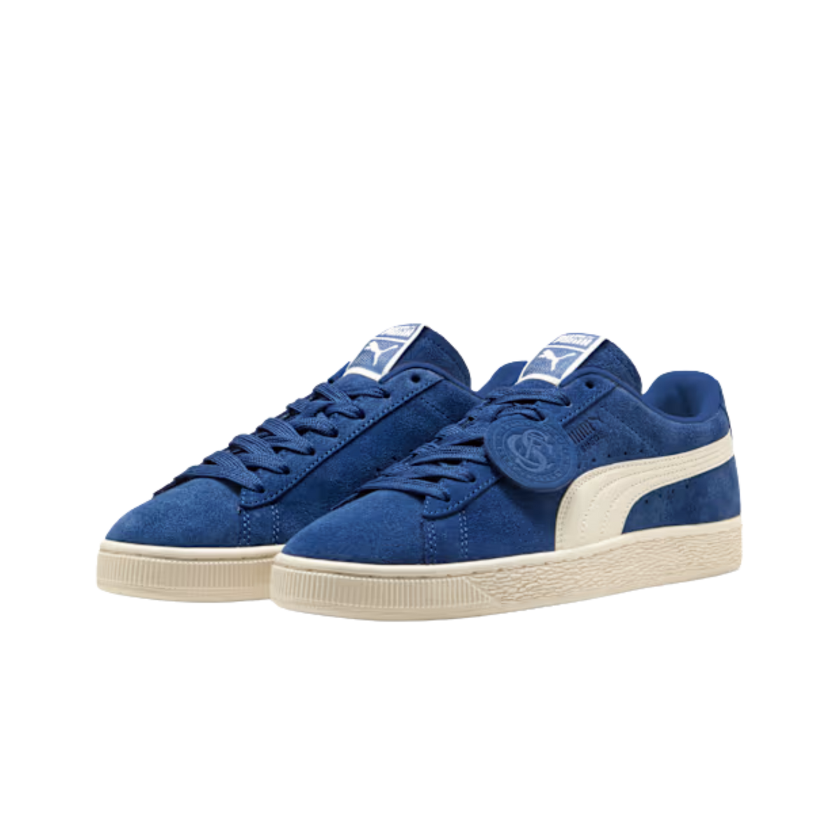 Puma Men Suede Charles F Stead Sneakers - Royal Sapphire Alpine Snow