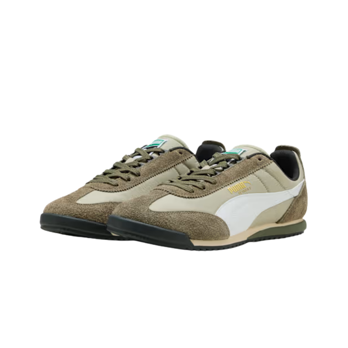 Puma Men Retrojet Nylon Sneakers - Pebble Gray White Black