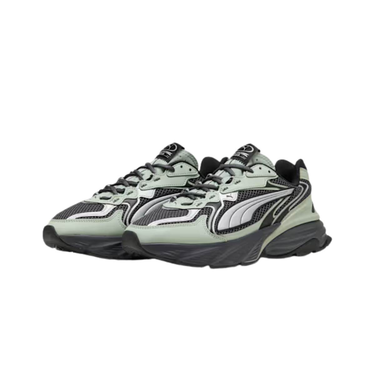 Puma Men Fade Sneakers - Moody Gray Soft Grass