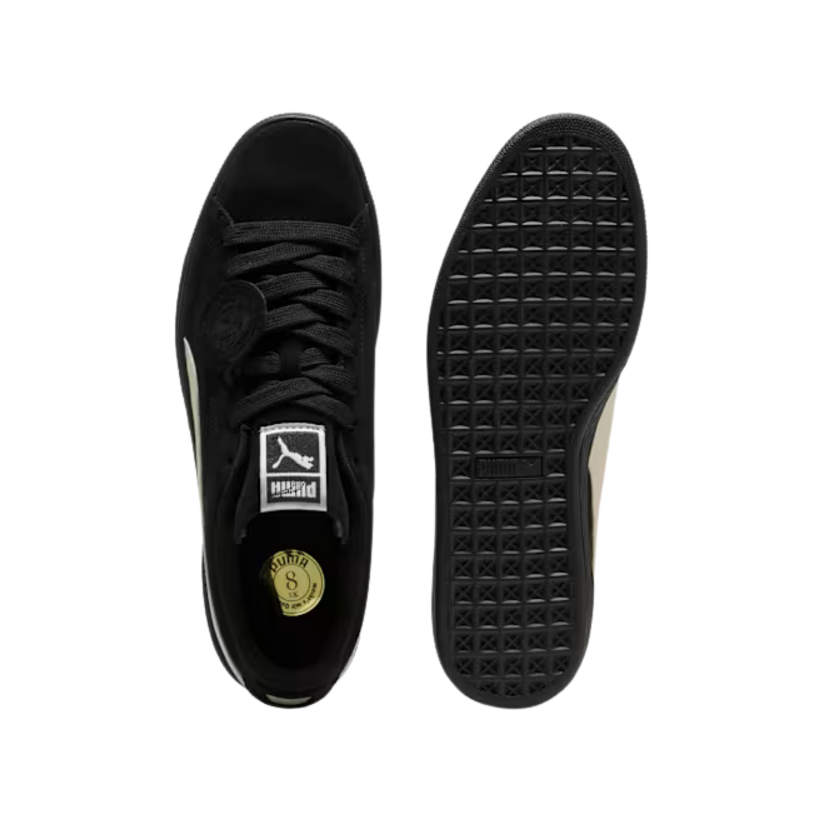 Puma Men Suede Charles F Stead Sneakers - Black Alpine Snow