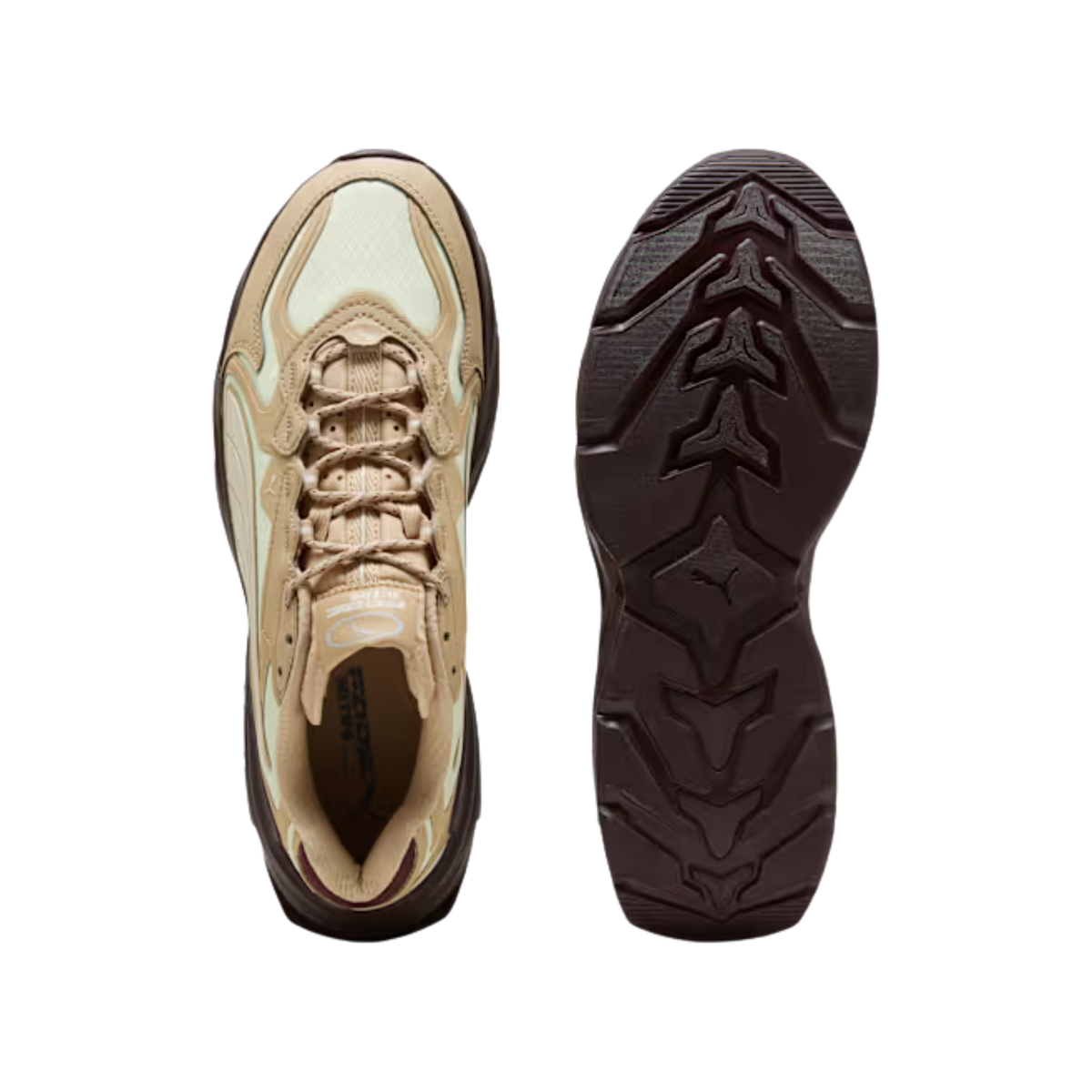 Puma Men Fade Ripstop Sneakers - Sand Dune Apple Spritz Chocolate Brown