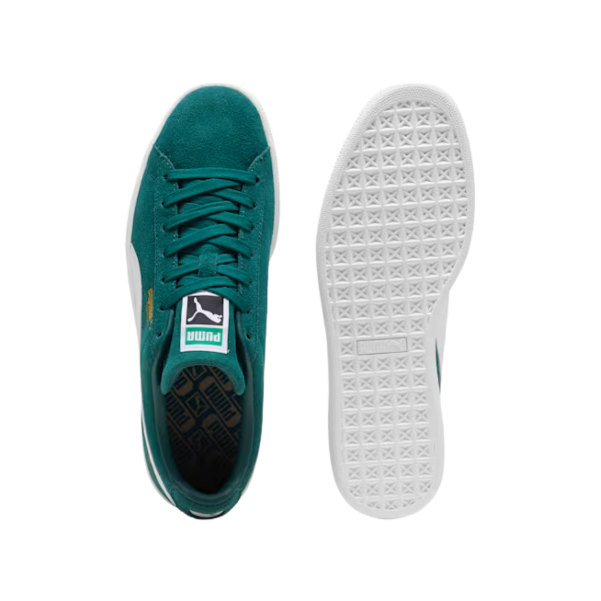 Puma Men Suede Classic Sneakers - Dark Myrtle White