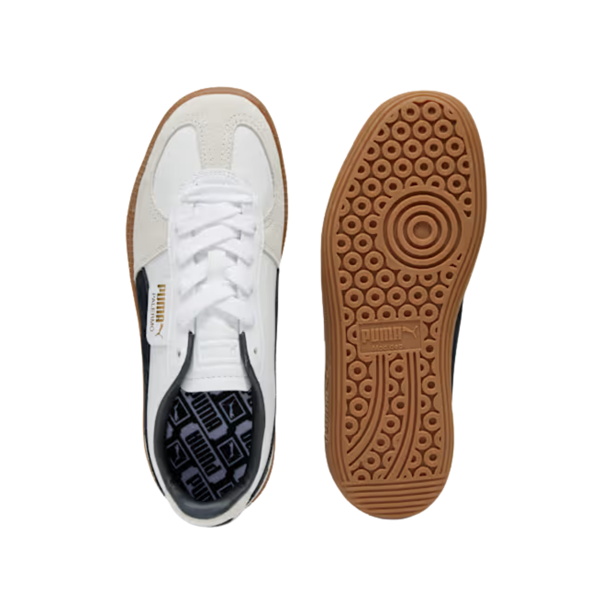 Puma Women Palermo Leather Sneaker - White Vapor Gray Gum