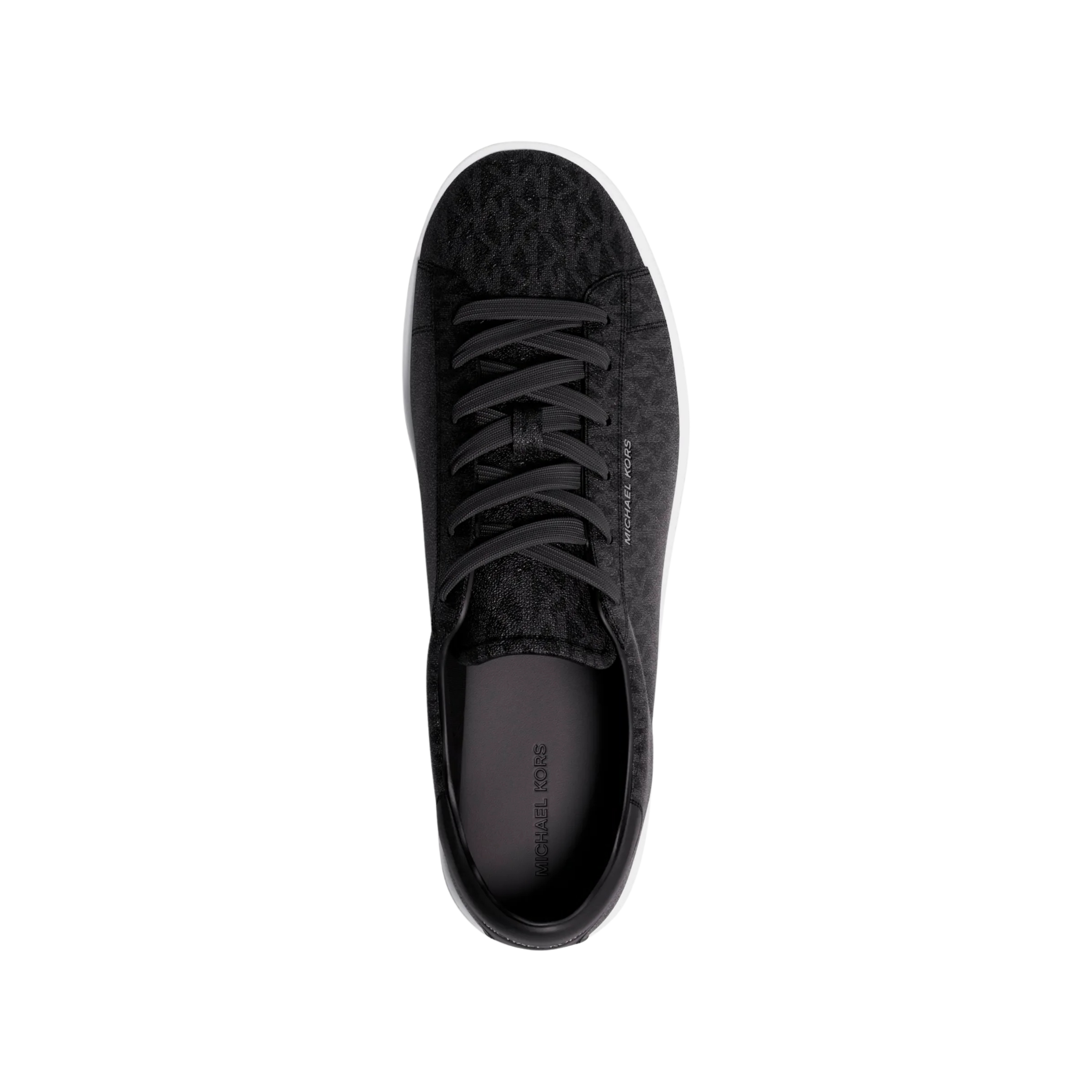 Michael Kors Men Reign Signature Leather Sneaker - Black