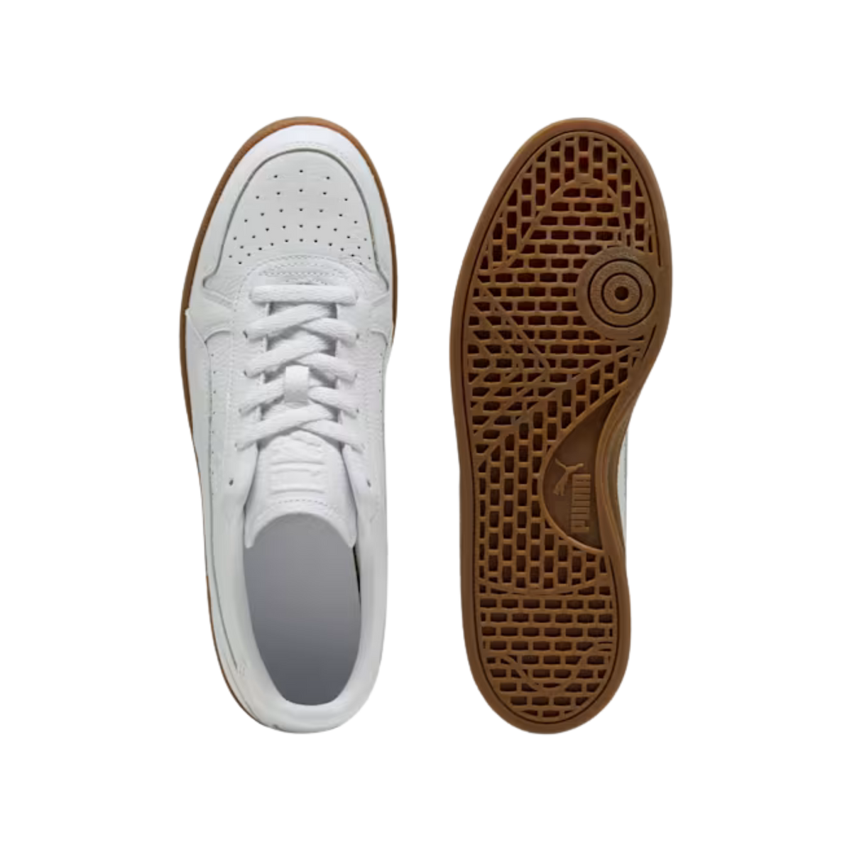 Puma Men Indoor Leather Sneakers - White