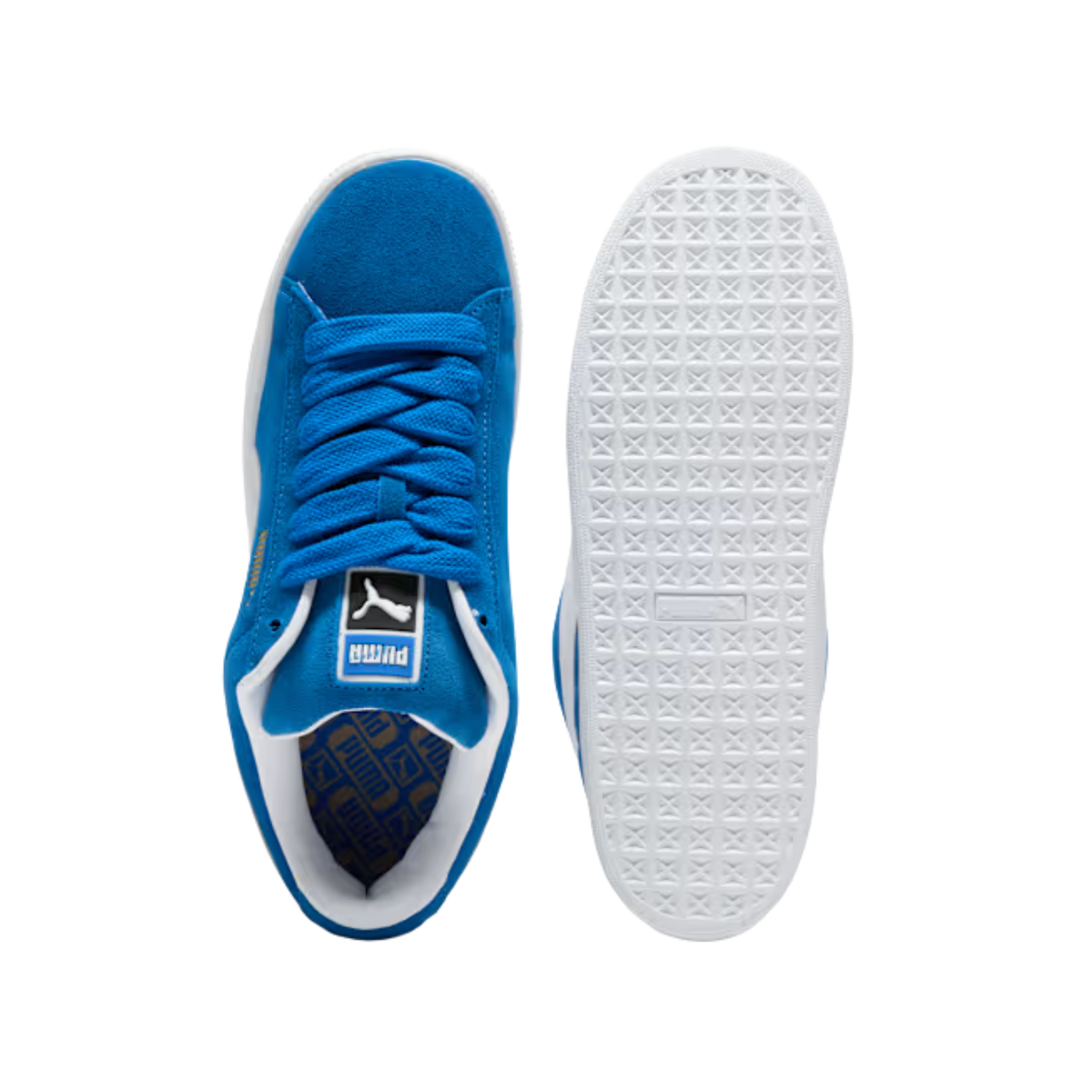Puma Men Suede XL Sneakers - Team Royal White