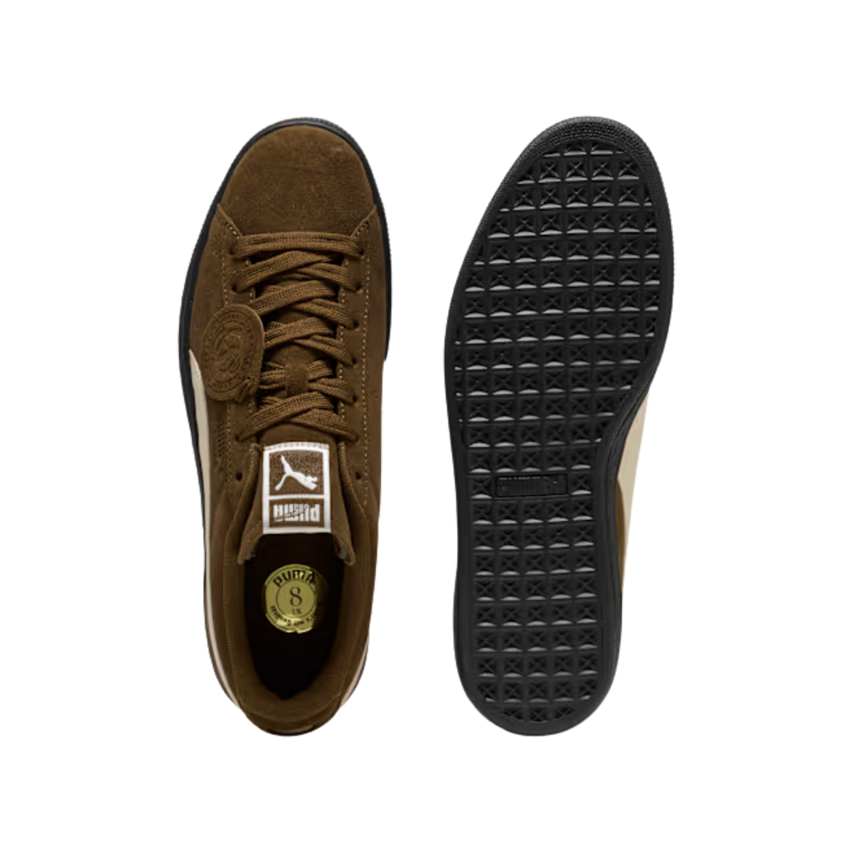 Puma Men Suede Charles F Stead Sneakers - Aged Copper Alpine Snow