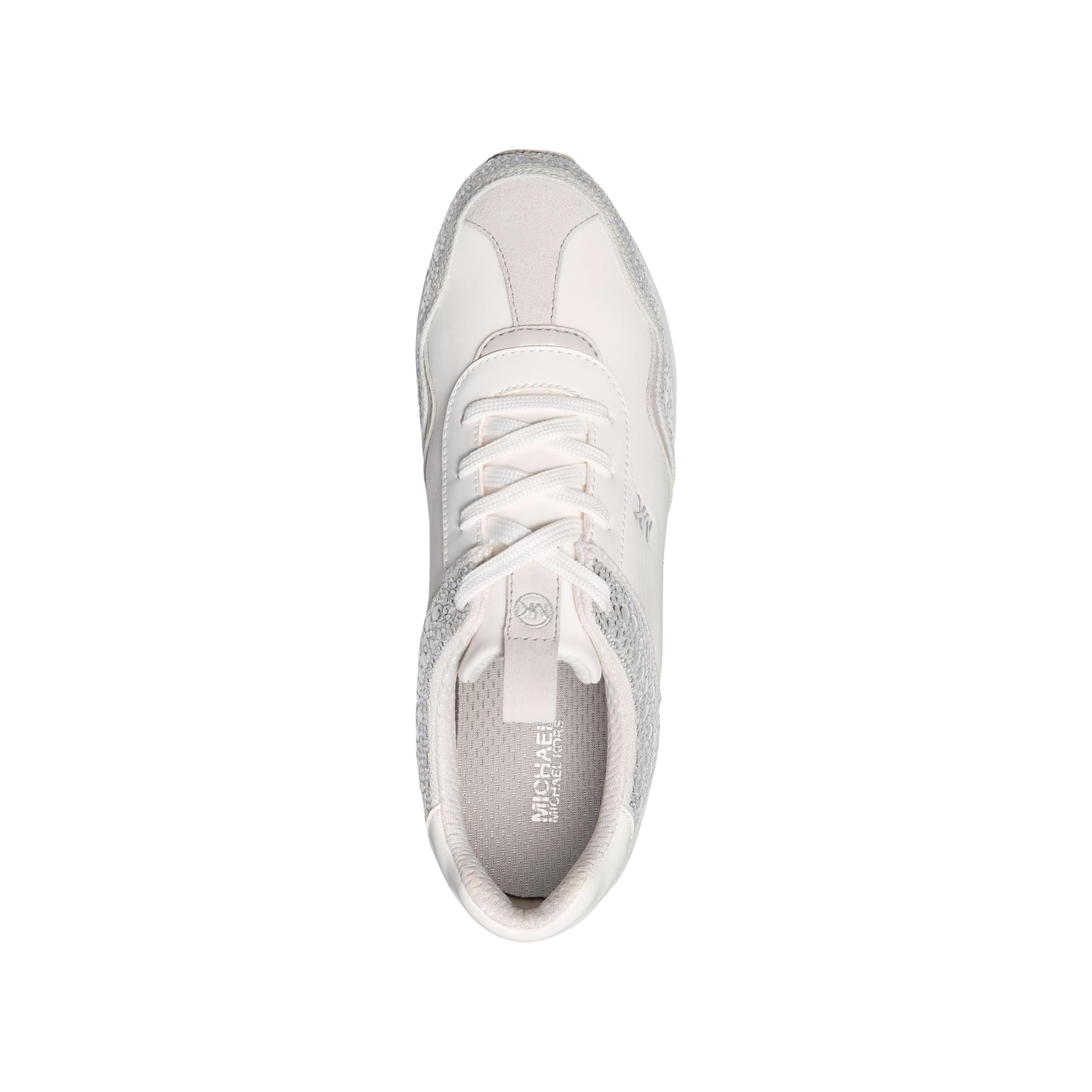Michael Kors Women Raina Studs And Stones Trainer Sneakers - Aluminum