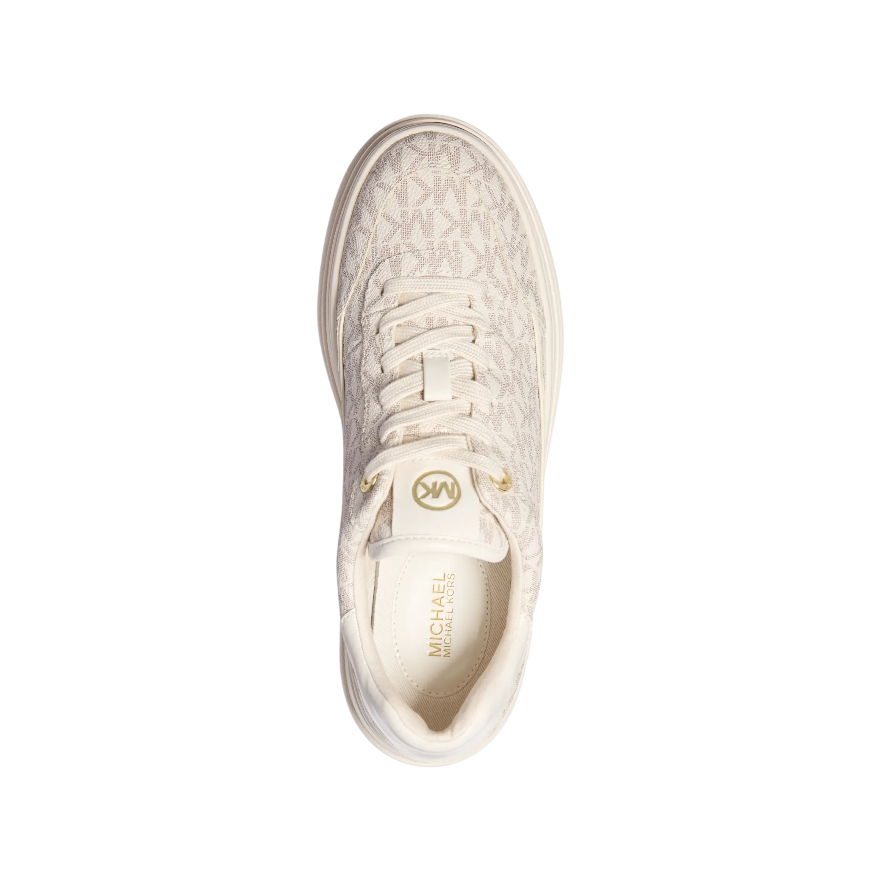 Michael Kors Women Hayes Lace Up Platform Sneaker - Vanilla