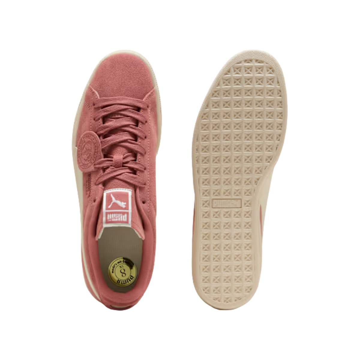 Puma Men Suede Charles F Stead Sneakers - Deeva Peach Alpine Snow