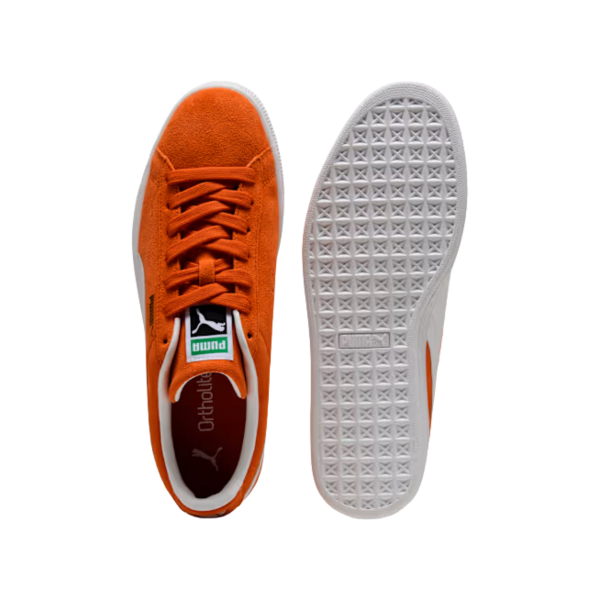 Puma Men Suede Classic Sneakers - Cayenne Pepper White