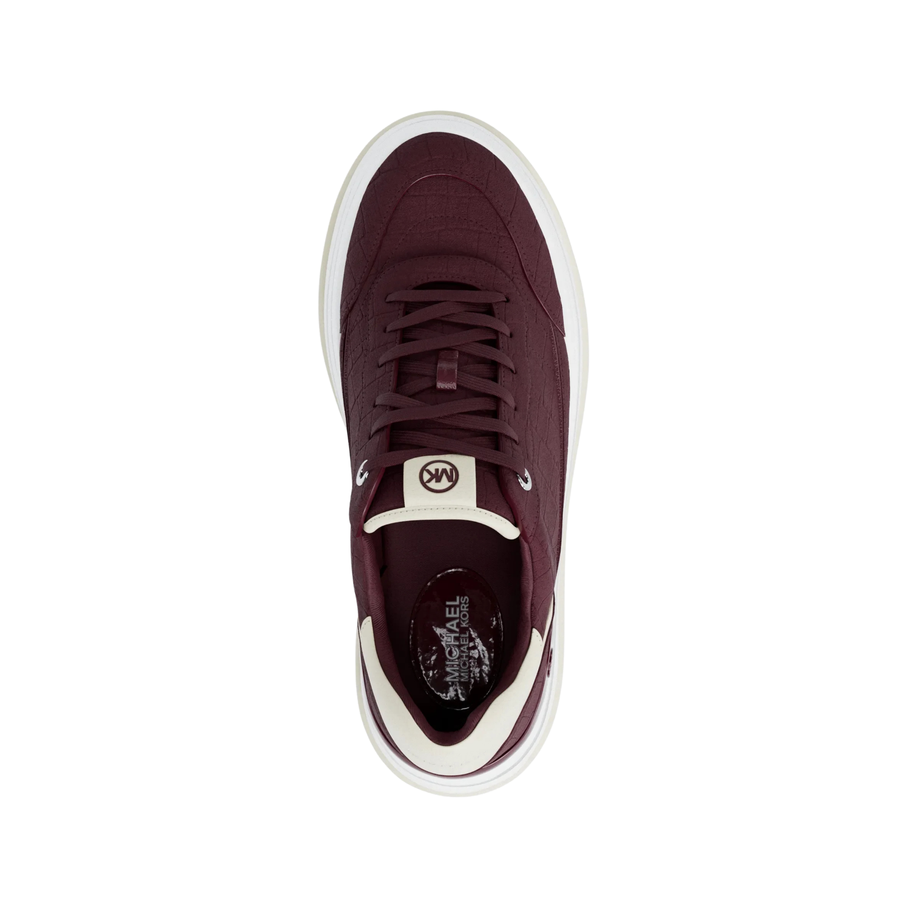Michael Kors Women Hayes Lace Up Platform Sneaker - Oxblood