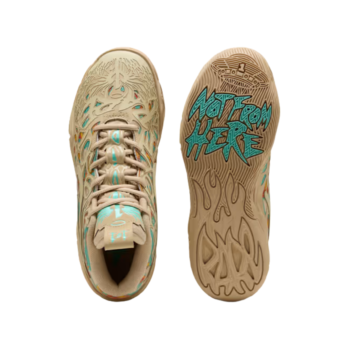 Puma Men MB.04 Flare - Light Sand Aquatic Orange Glo