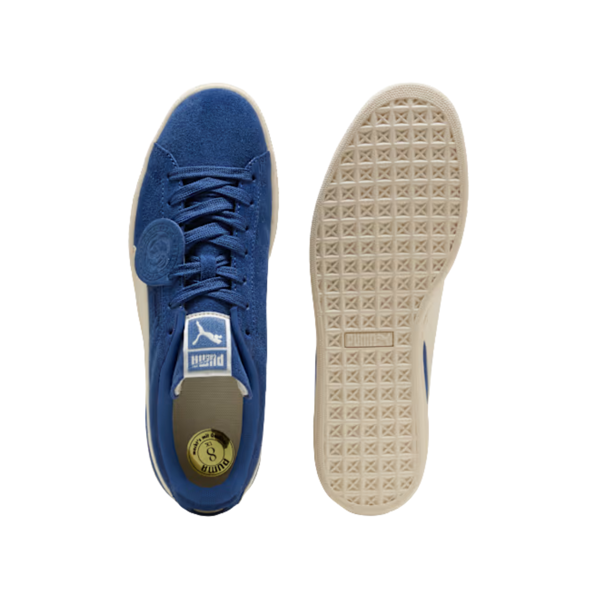 Puma Men Suede Charles F Stead Sneakers - Royal Sapphire Alpine Snow