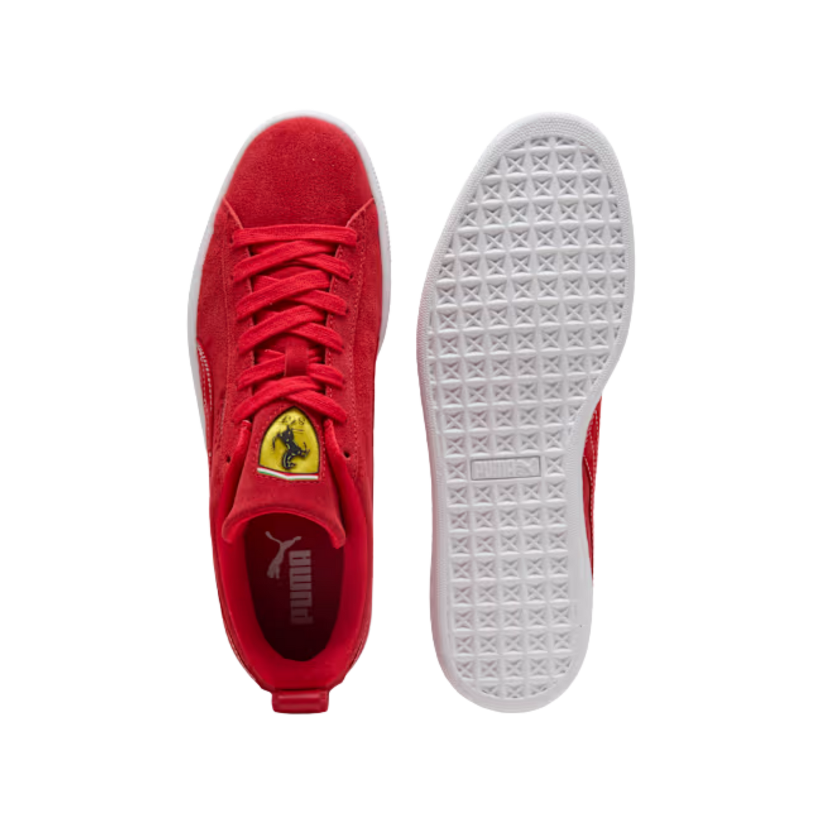 Puma Men Scuderia Ferrari Suede OG Sneakers - Rosso Corsa White