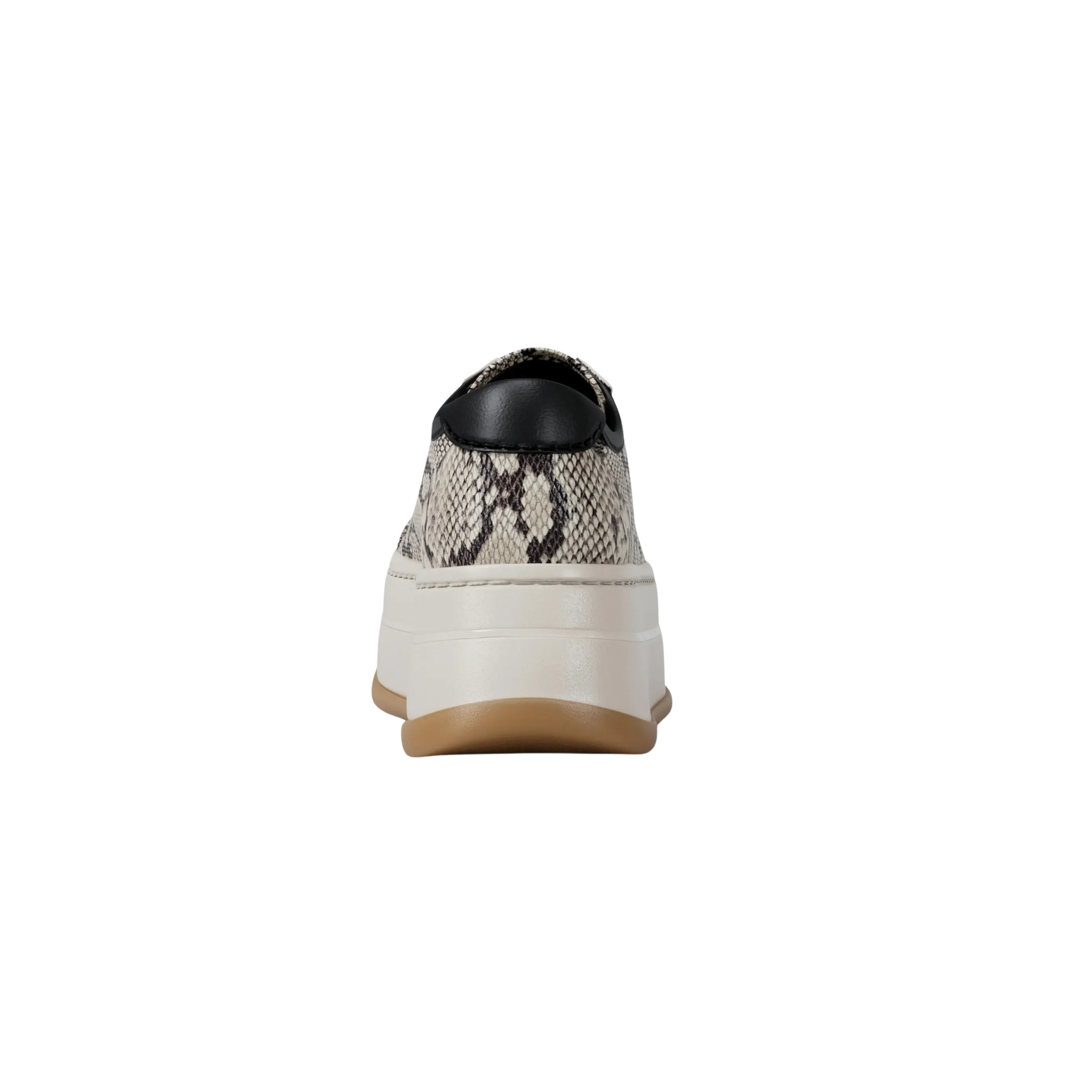 Michael Kors Women Hayes Snake Embossed Leather Platform Sneaker - Natural