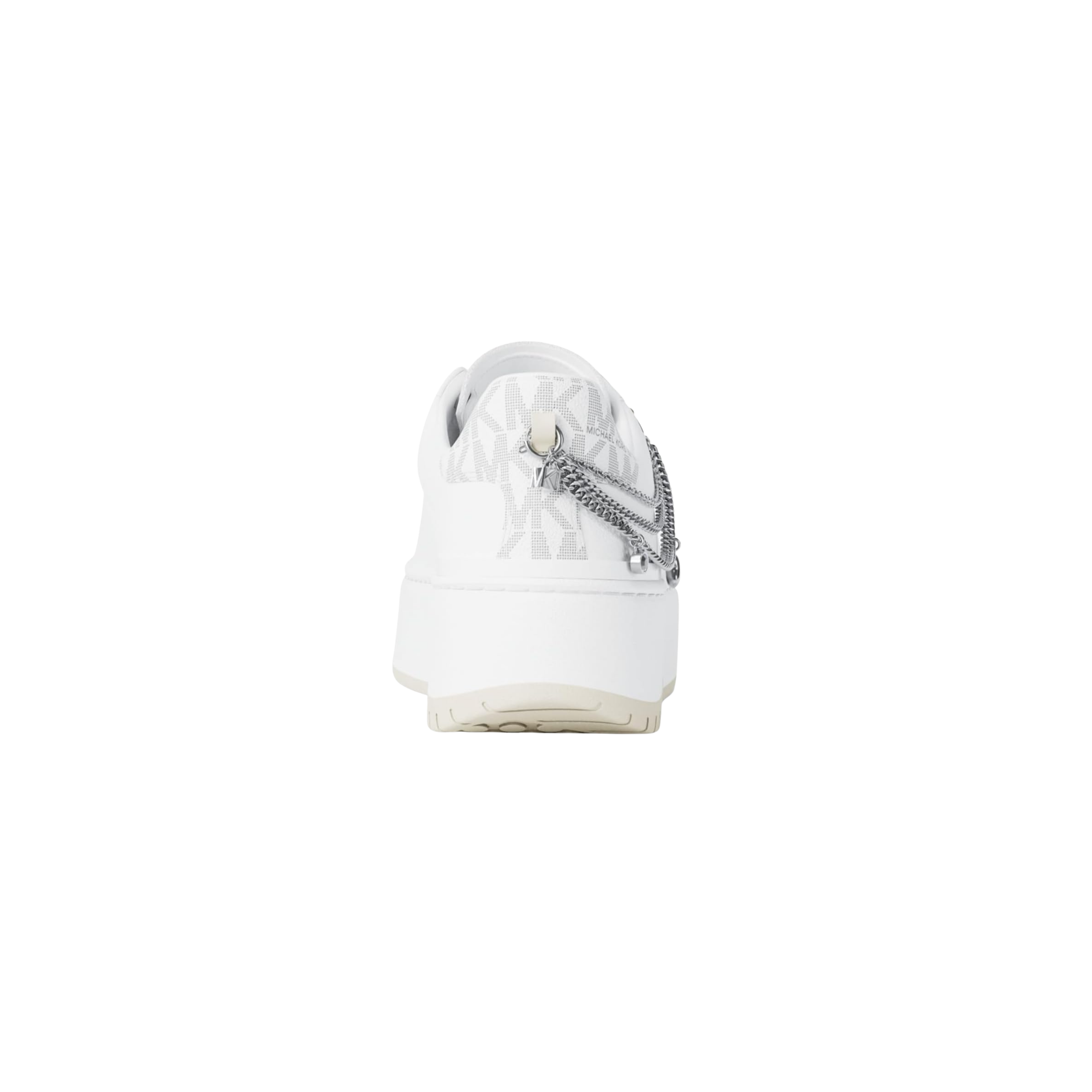 Michael Kors Women Dottie Embellished Leather Platform Sneaker - Optic White