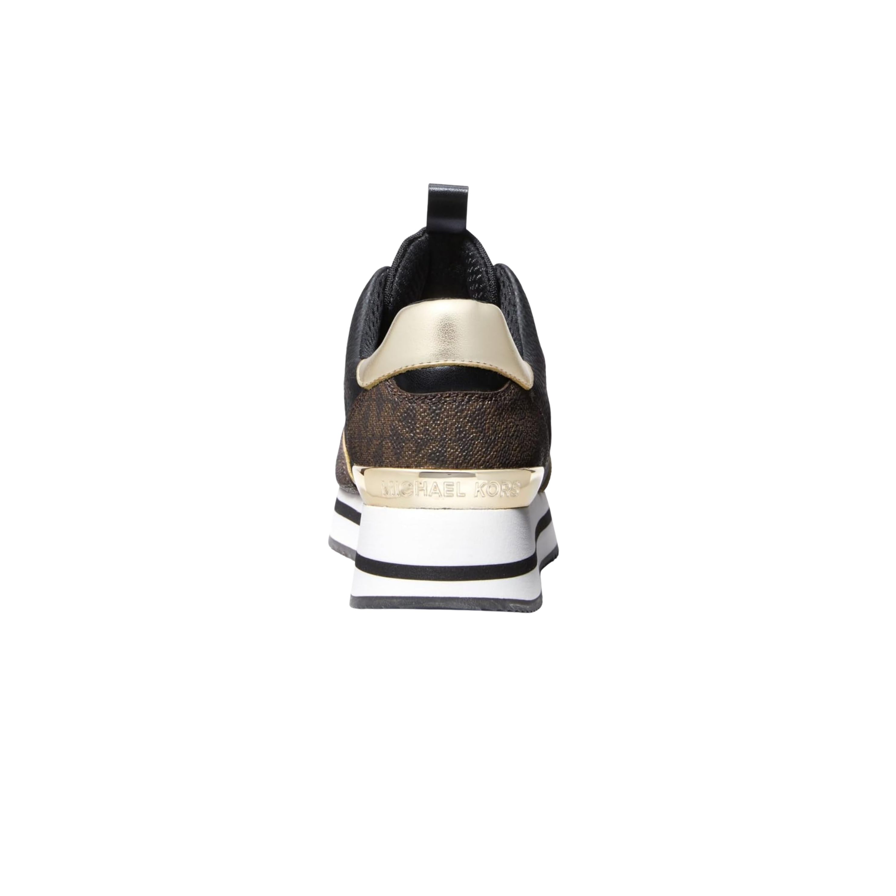 Michael Kors Women Raina Color Block Mesh And Signature Logo Trainer - Black Brown