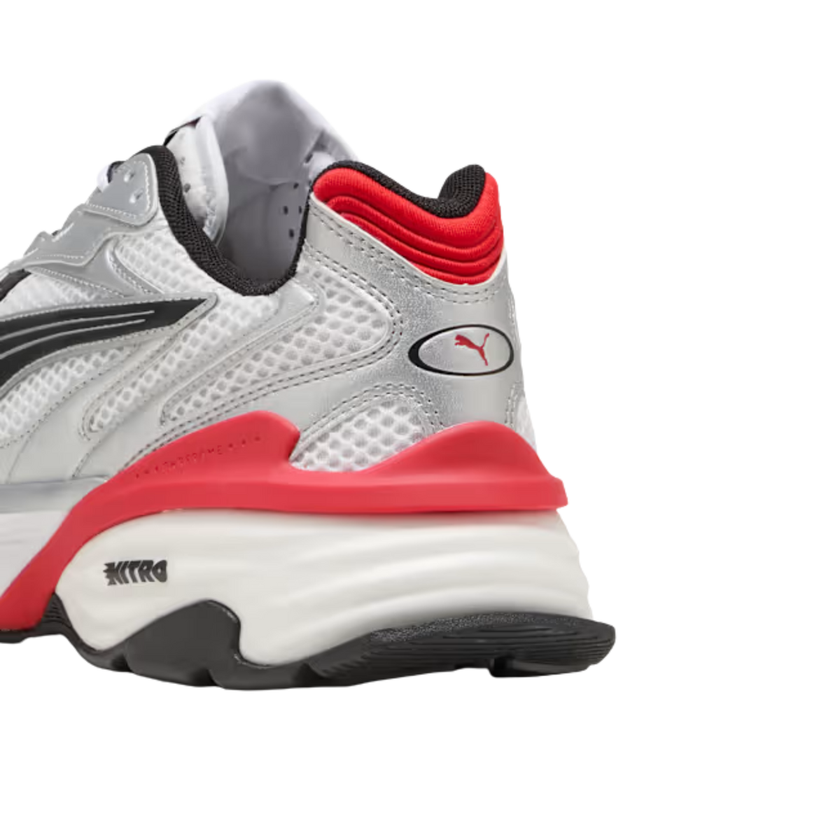 Puma Men Fade Sneakers - Silver White For All Time Red