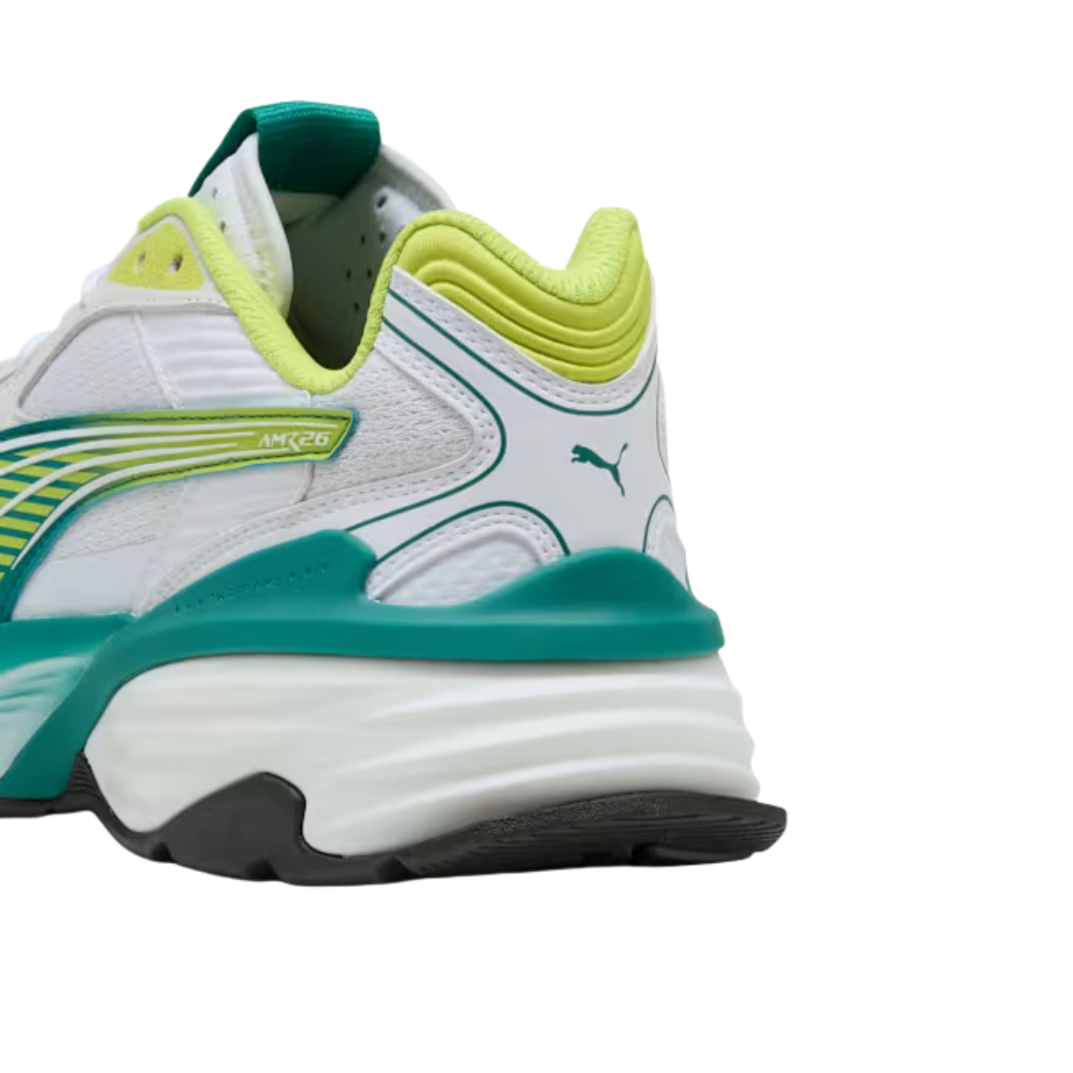 Puma Men X Aston Martin Aramco F1 Team Fade Sneakers - White Lime Shimmer