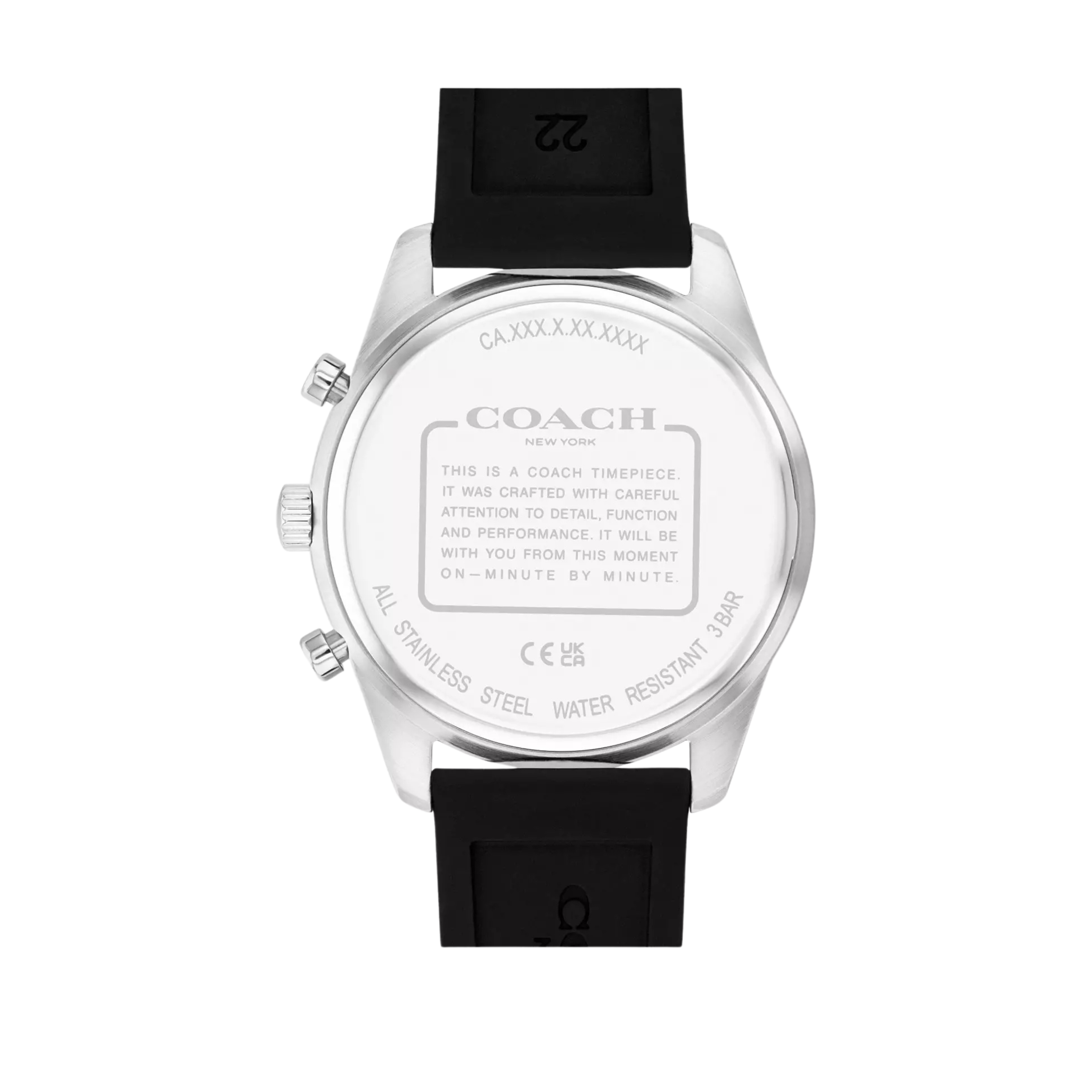 Coach Men Cole Watch 44 Mm - Black