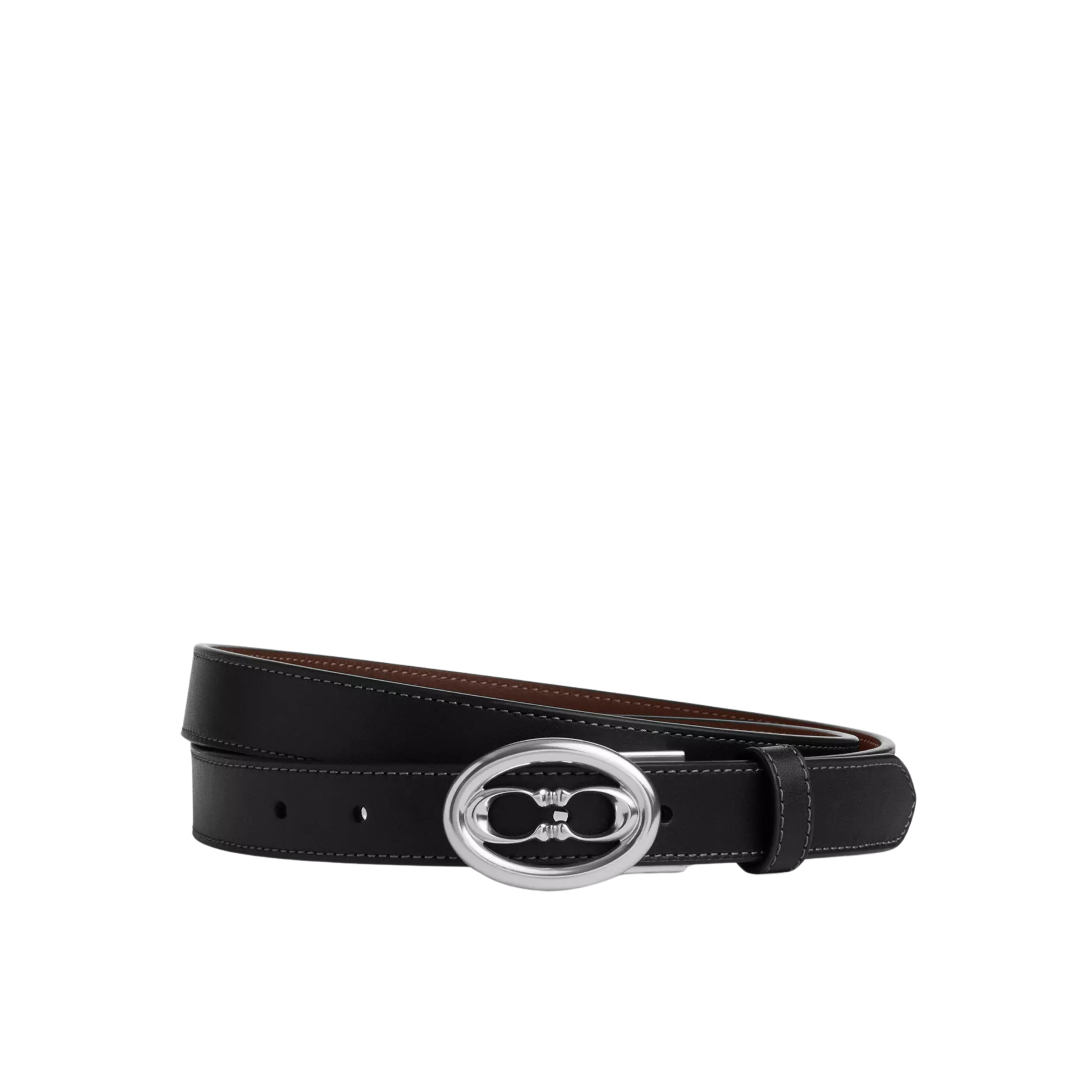 Coach Women Buckle Cut To Size Belt 25 Mm - Black Maple
