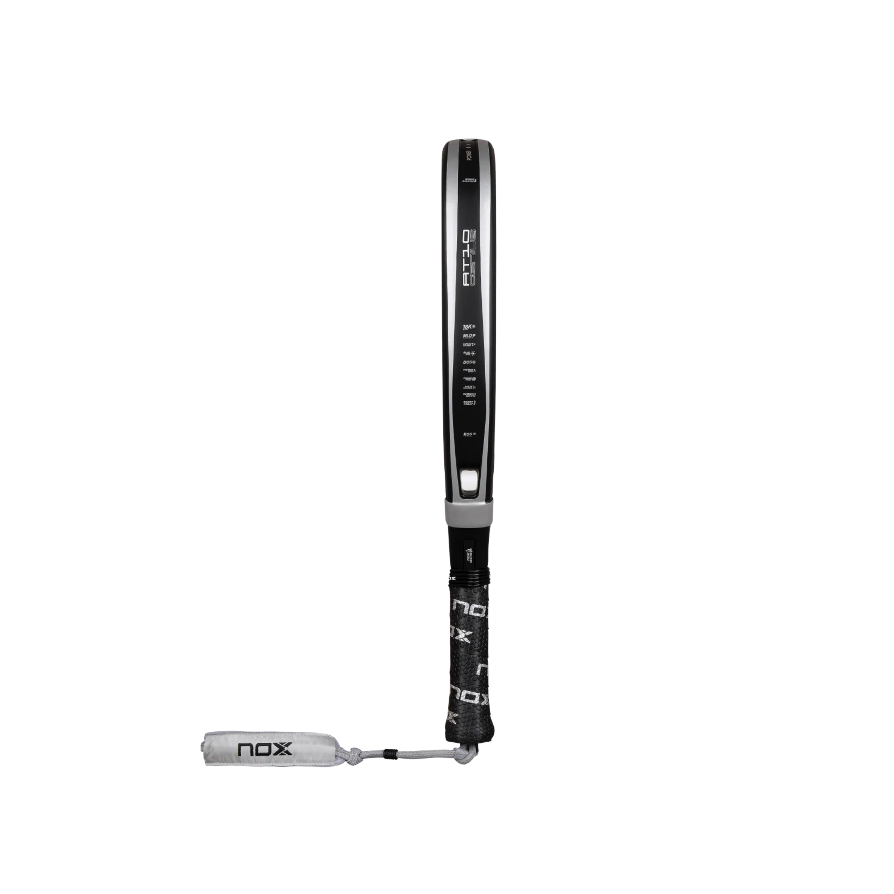 Nox AT10 Luxury Genius Attack 18K Alum 2026 Padel Racket - White Black