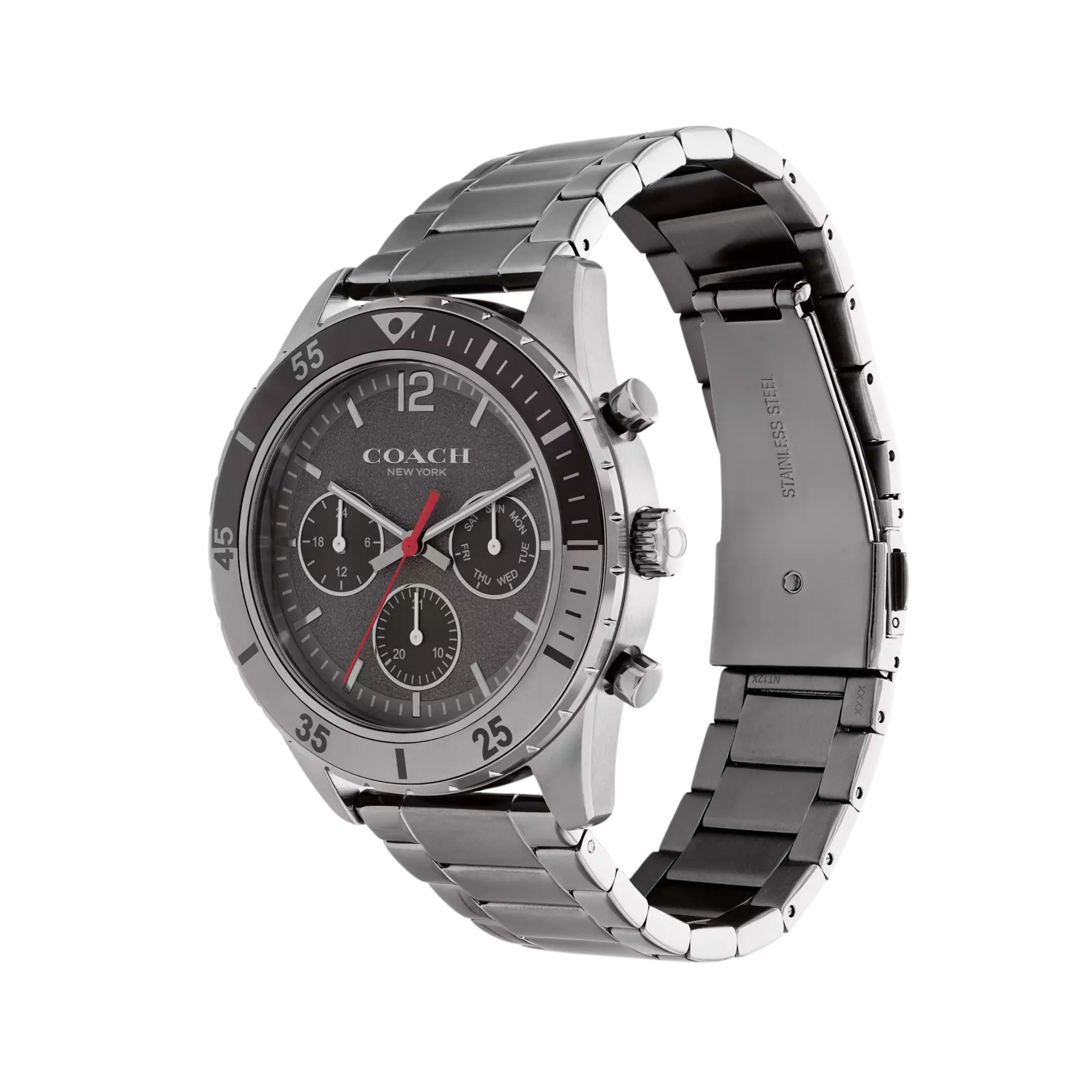 Coach Men Cole Watch 44 Mm - Dark Grey