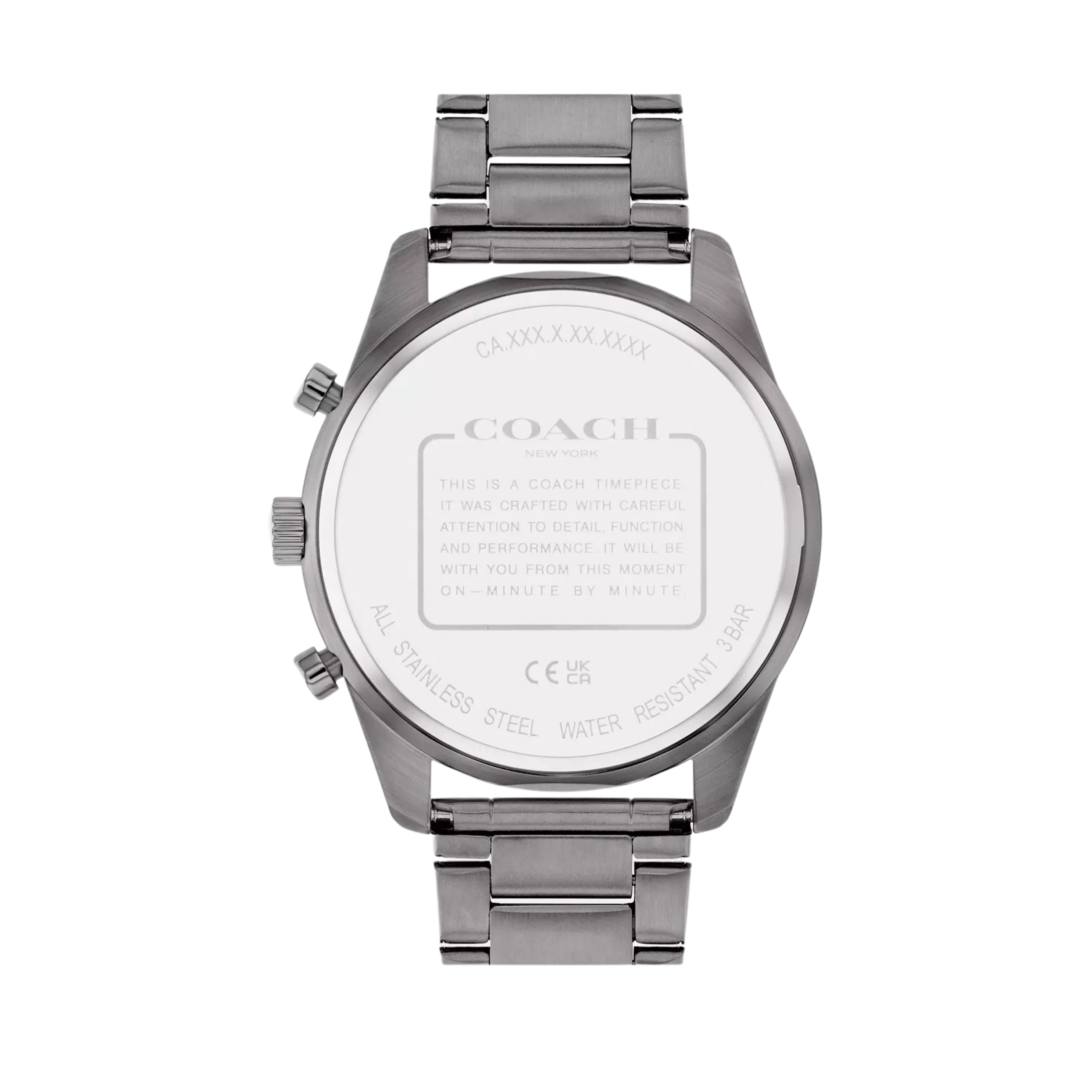 Coach Men Cole Watch 44 Mm - Dark Grey