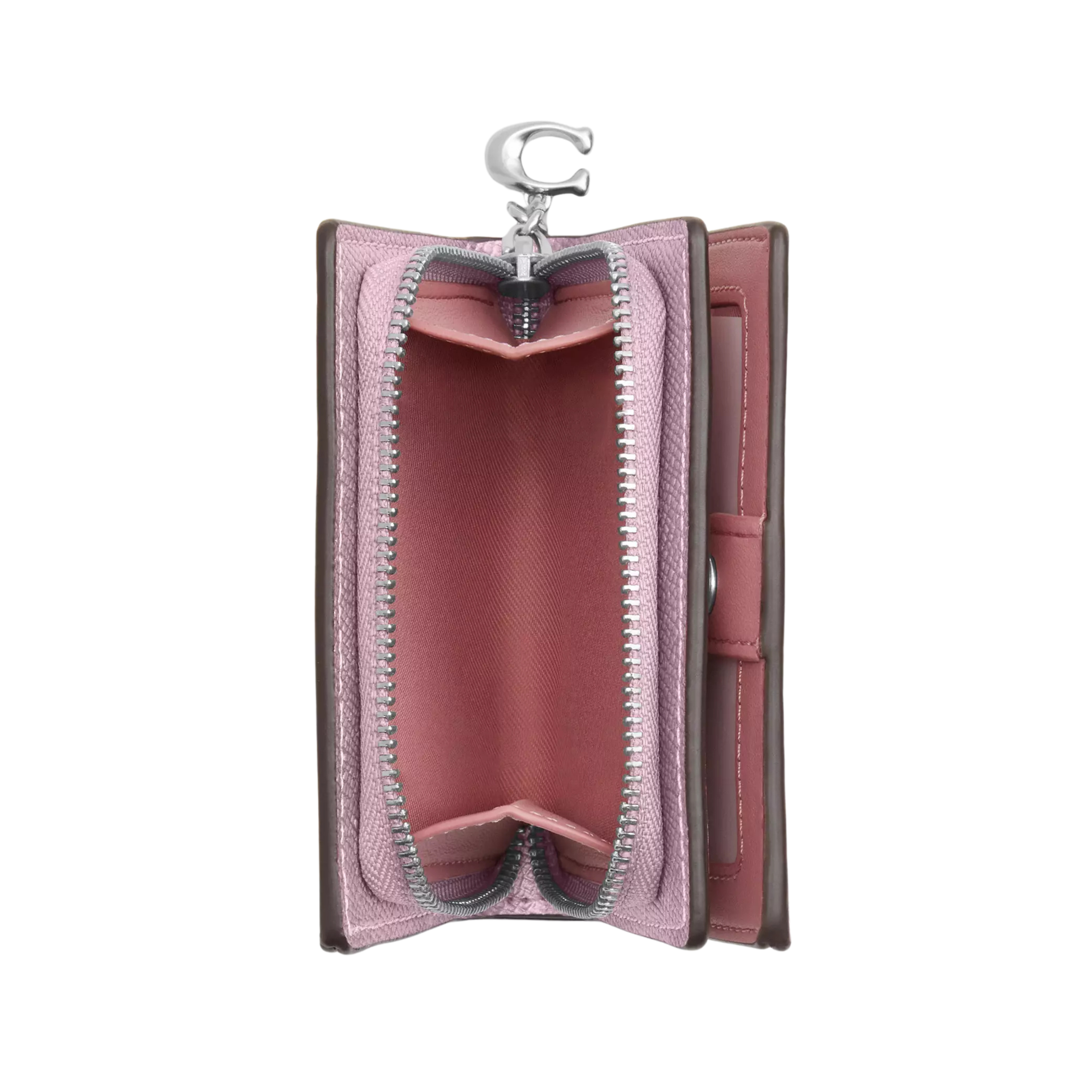 Coach Women Boxed Snap Wallet And Picture Frame - Silver Pink