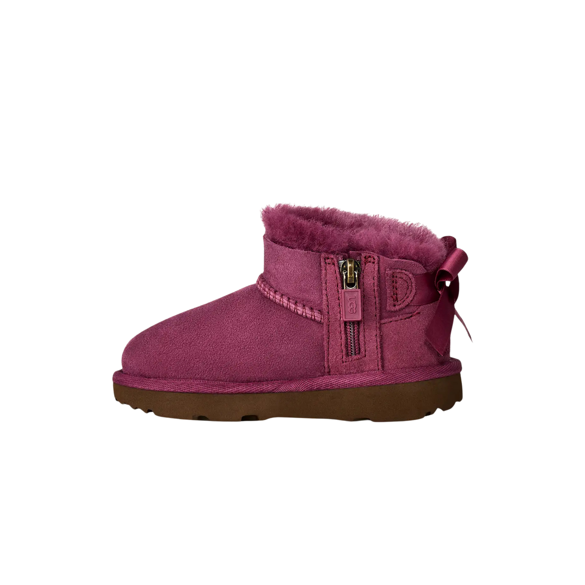 UGG Toddlers Ultra Mini Bailey Bow - Dark Winterberry