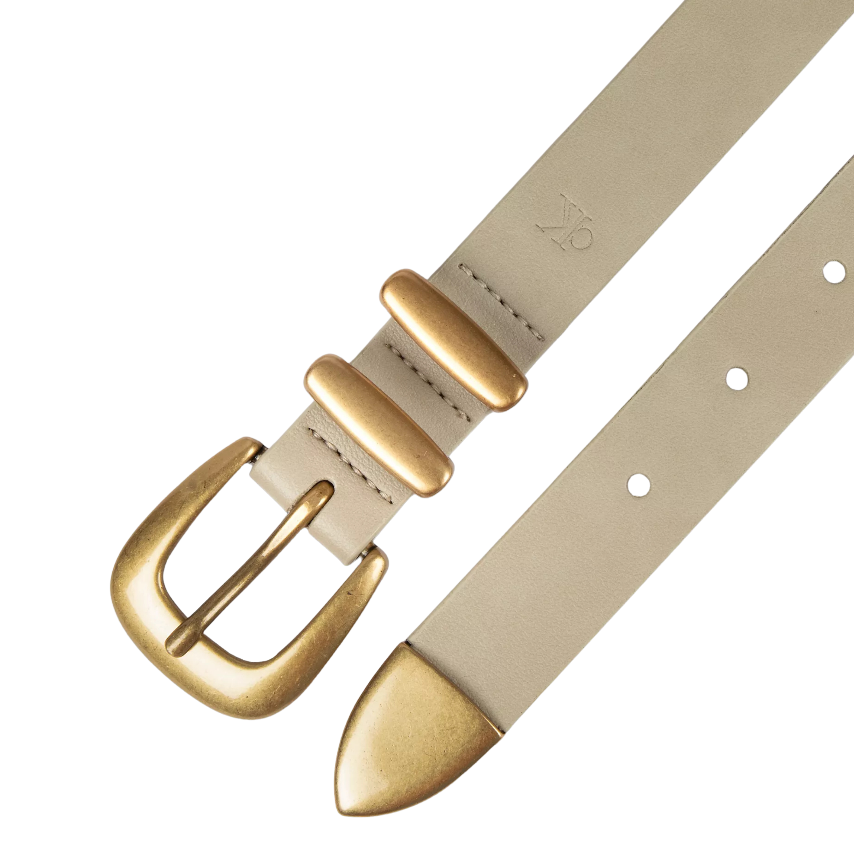 Calvin Klein Women Solid Square Buckle Belt - Brown