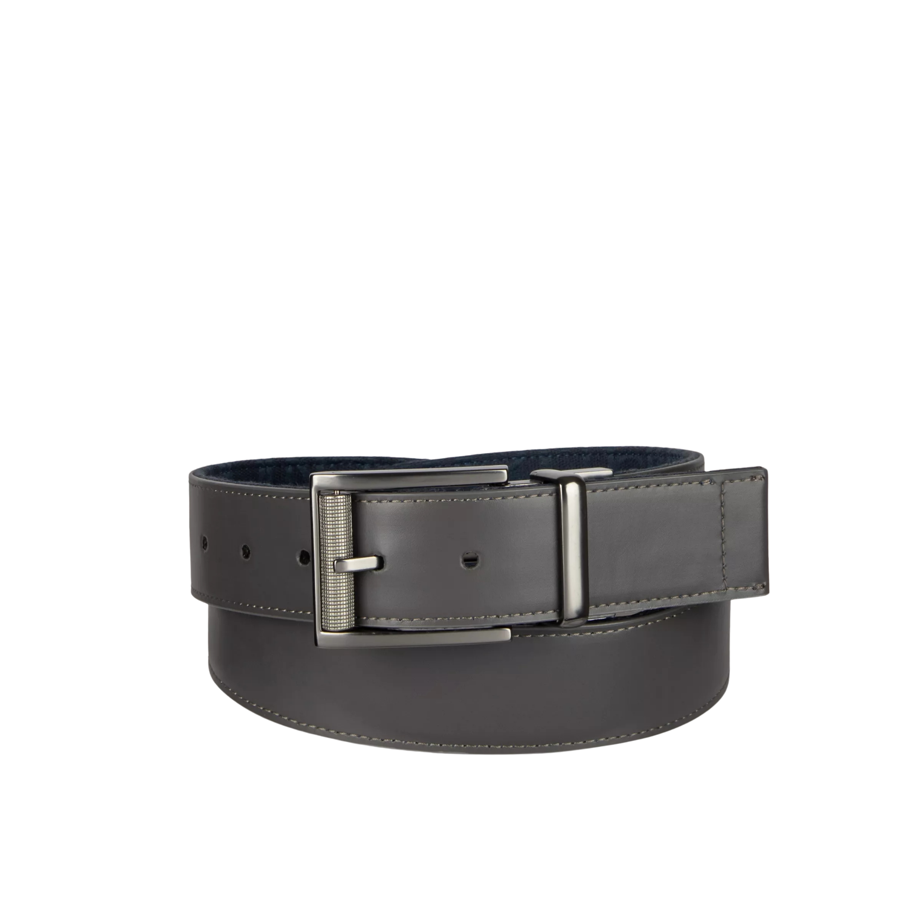 Calvin Klein Men Logo Jacquard Reversible Belt - Navy