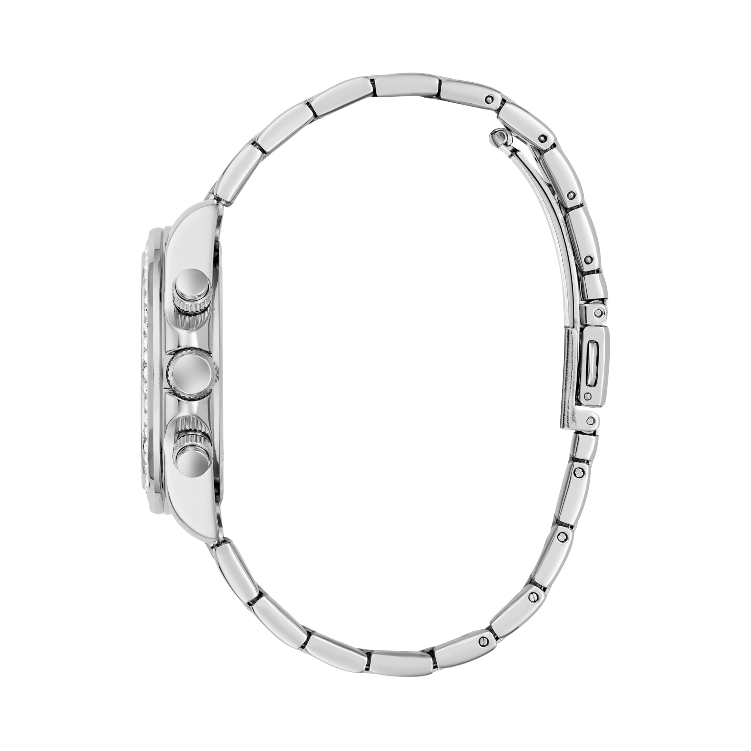 Guess Women Crystal Stainless Steel Multi Function Watch GW1037L1 - Silver