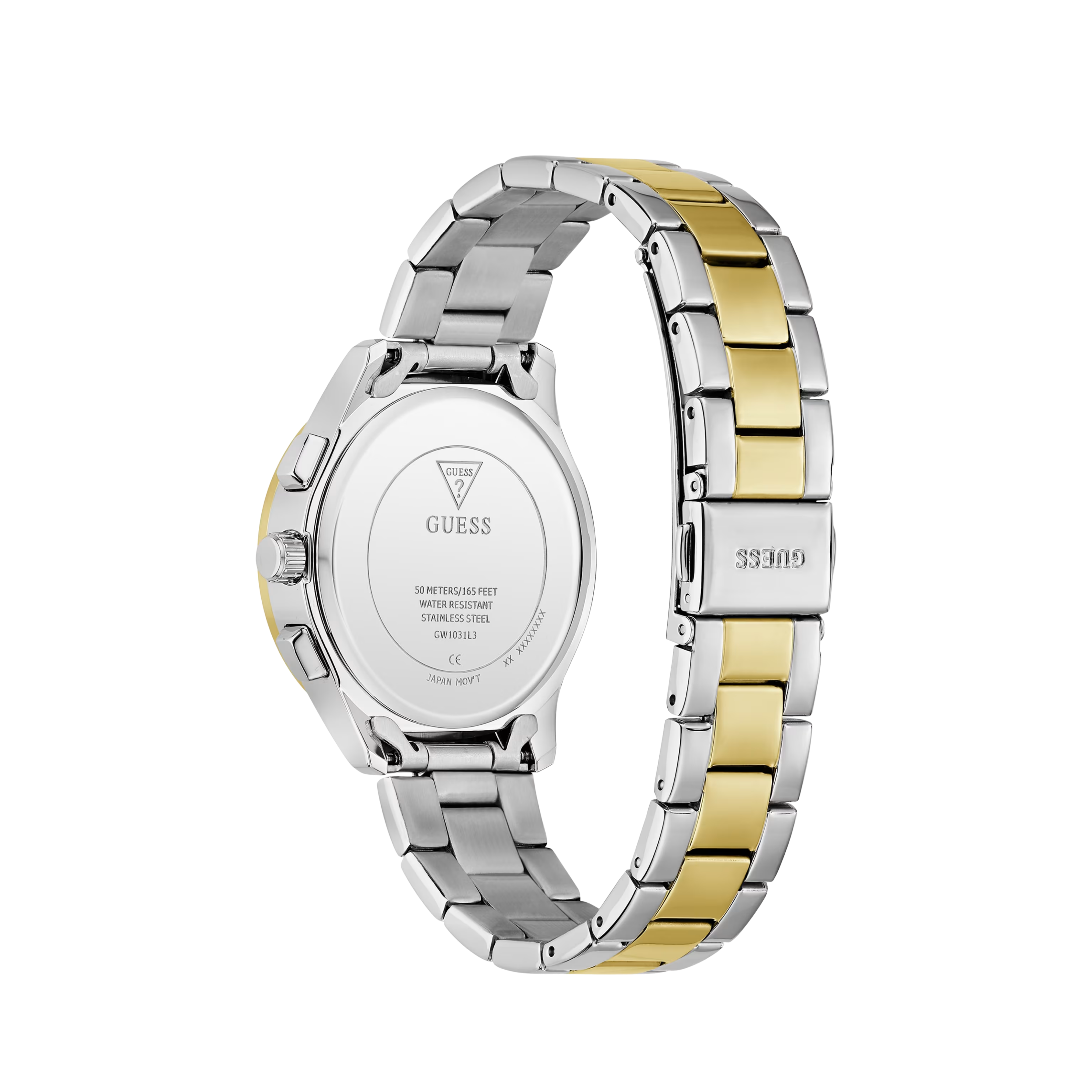 Guess Women Recycled Steel Multi Function Watch GW1031L3 - White Multi Azul