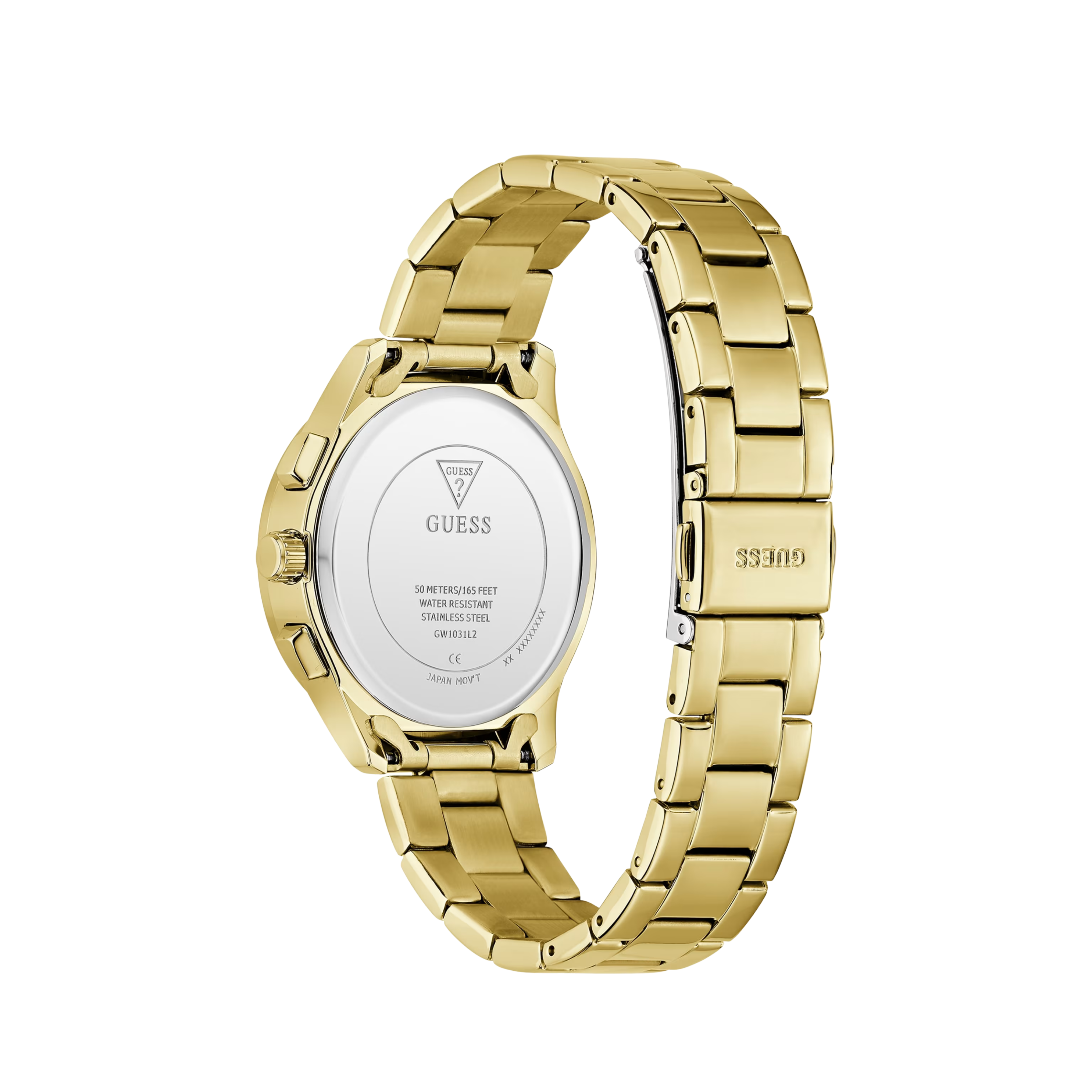 Guess Women Recycled Steel Multi Function Watch GW1031L2 - Gold