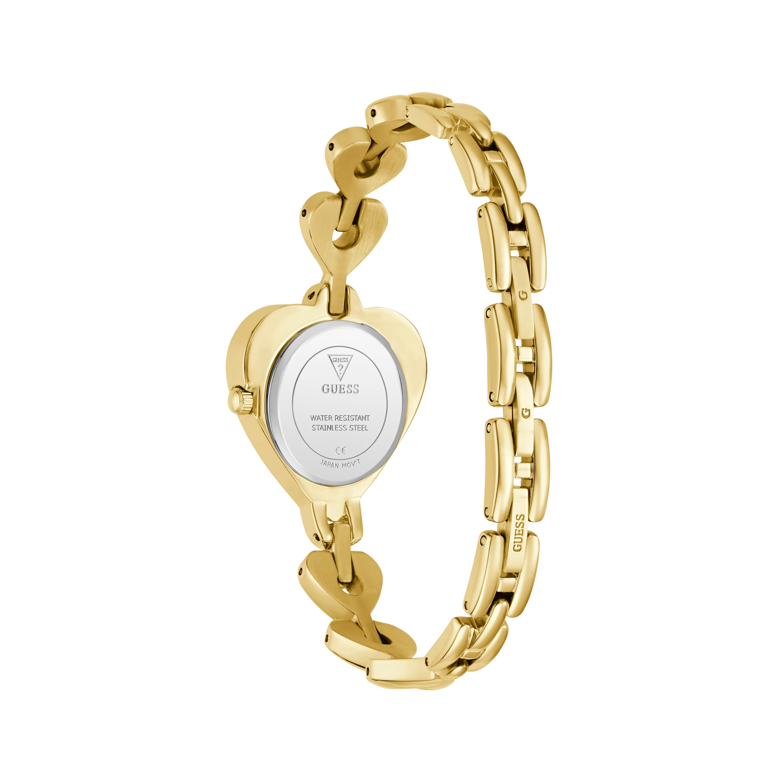 Guess Women Gold Tone Heart Analog Watch GW0992L2 - Gold