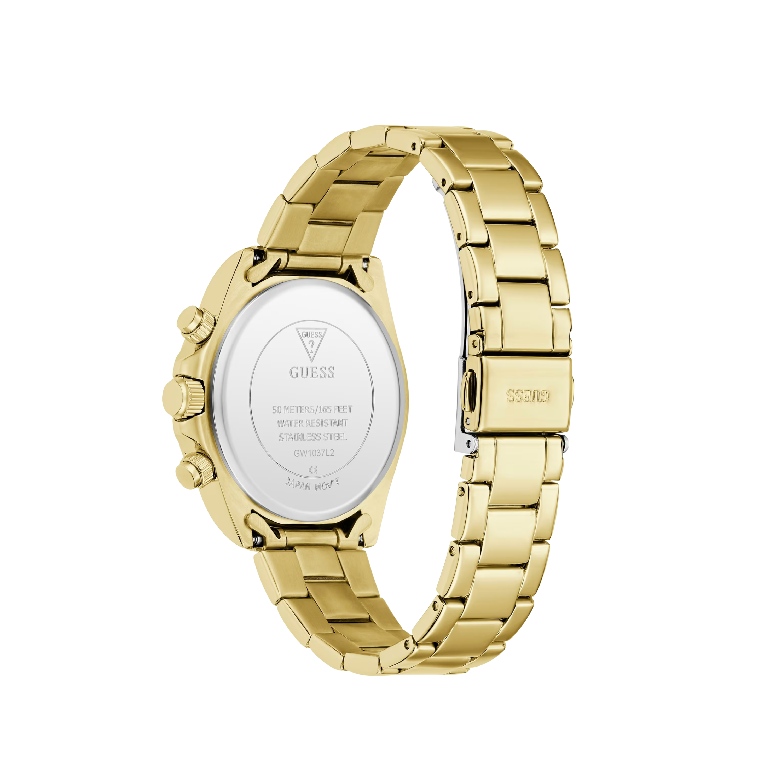 Guess Women Crystal Stainless Steel Multi Function Watch GW1037L2 - Gold