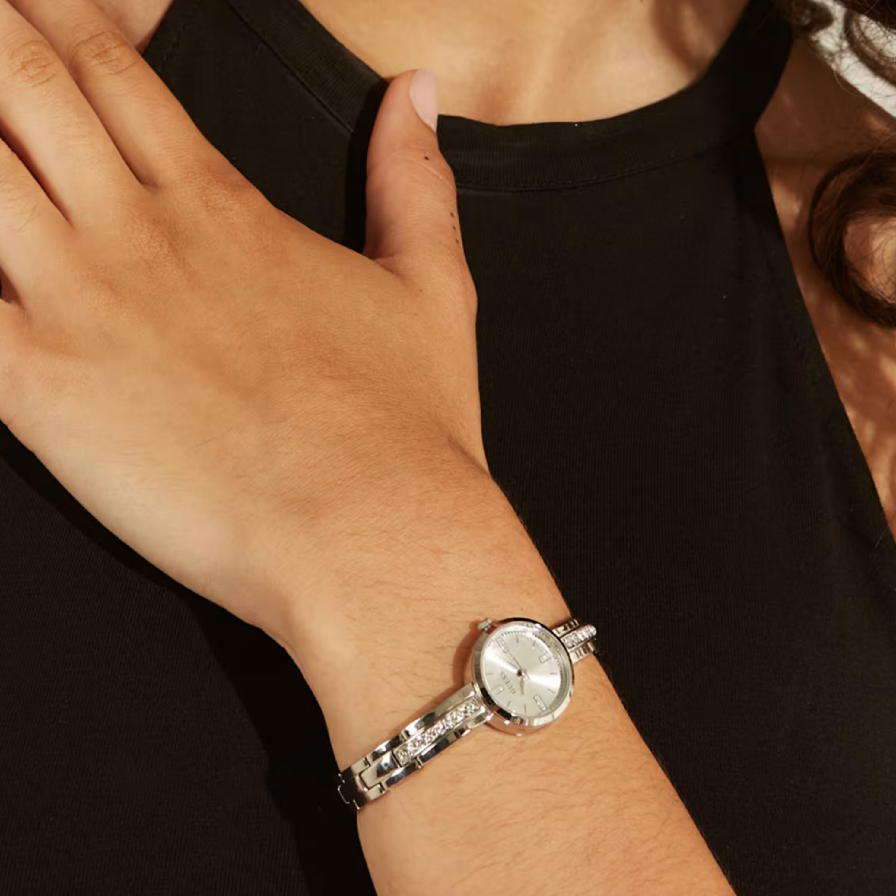 Guess Women Sofia Silver Tone Watch GW0288L1 - Silver