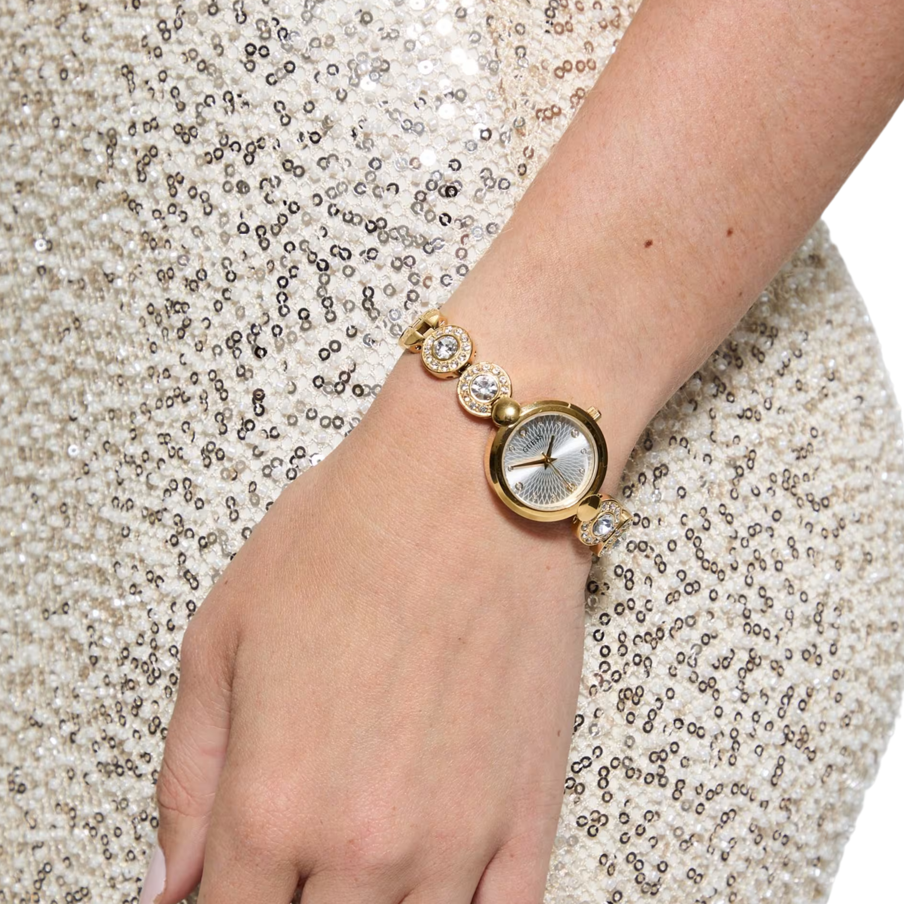 Guess Women Gold Tone Analog Watch GW0757L2 - Gold