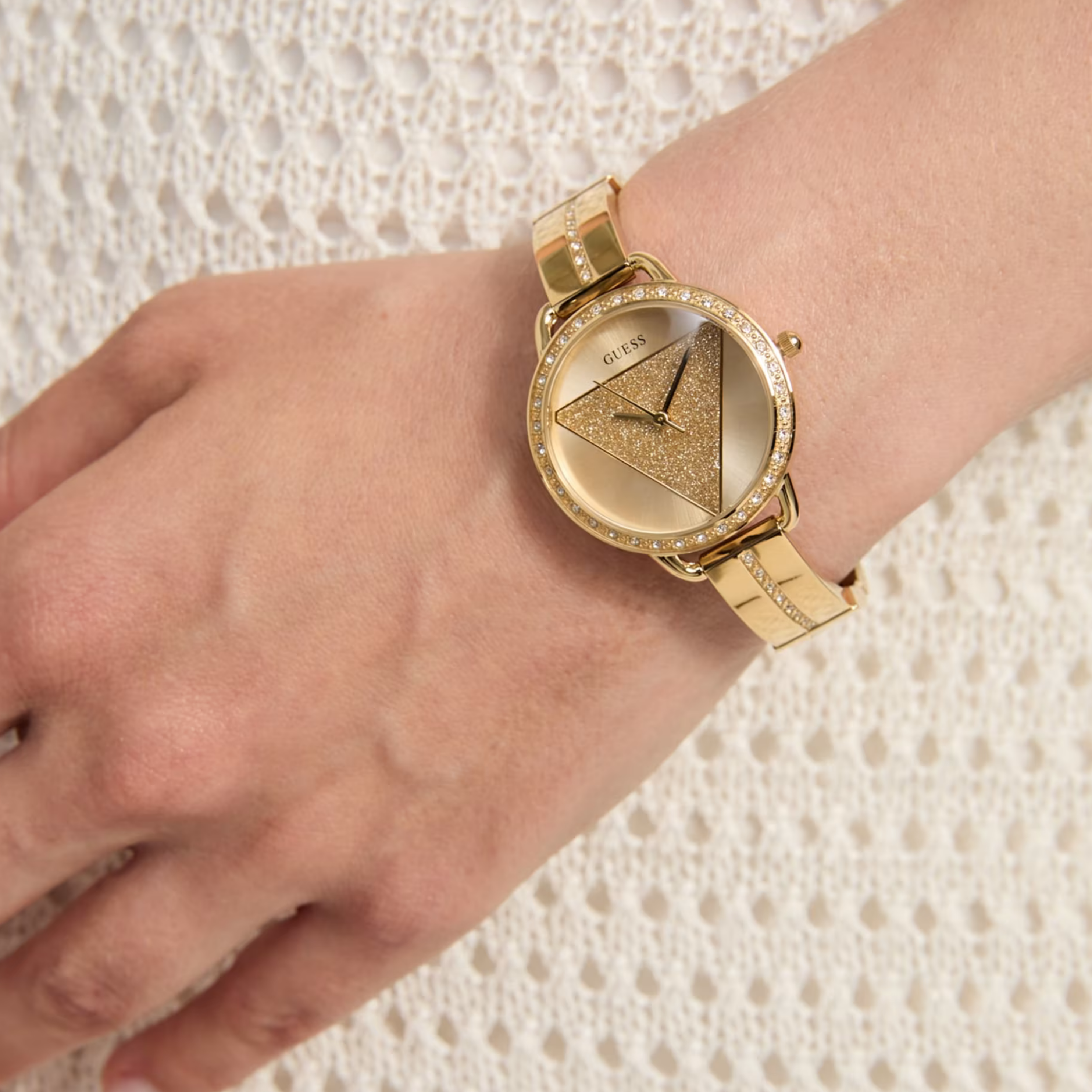 Guess Women Gold Tone Analog Watch GW0914L2 - Gold
