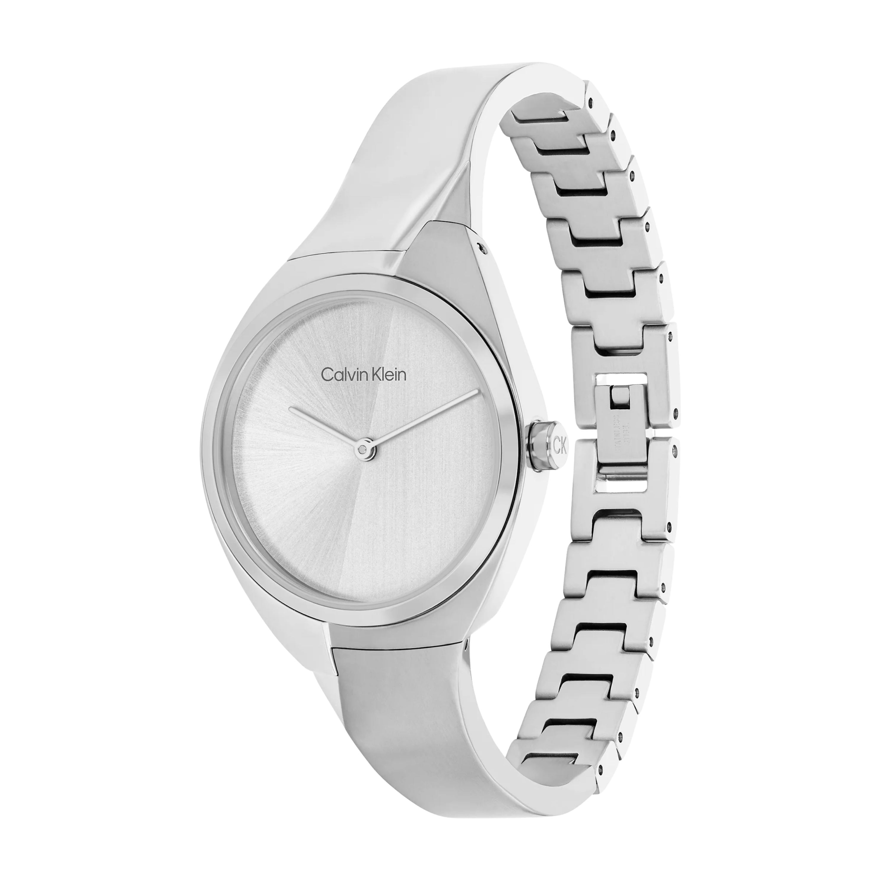 Calvin Klein Women Dynamic Bangle Watch - Silver