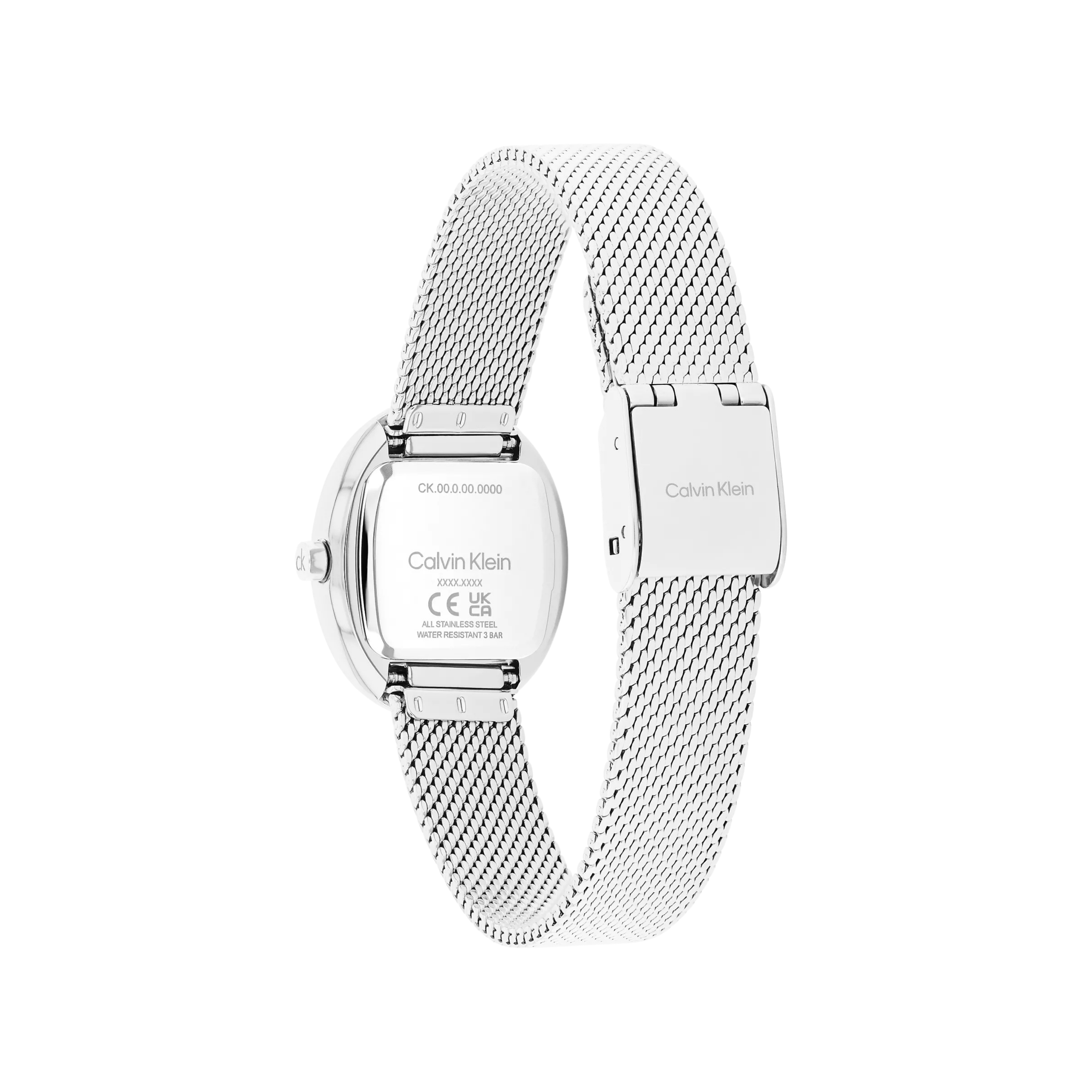 Calvin Klein Women Round Mesh Bracelet Watch - Silver