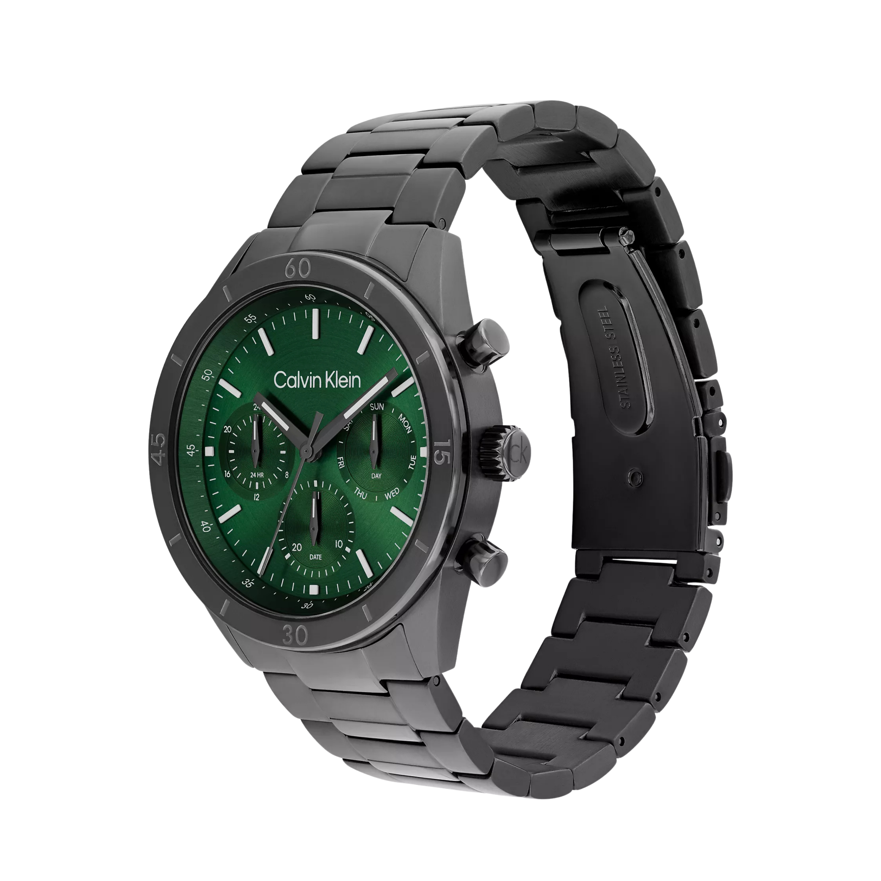 Calvin Klein Men Chronograph Bracelet Watch 25200556 - Green
