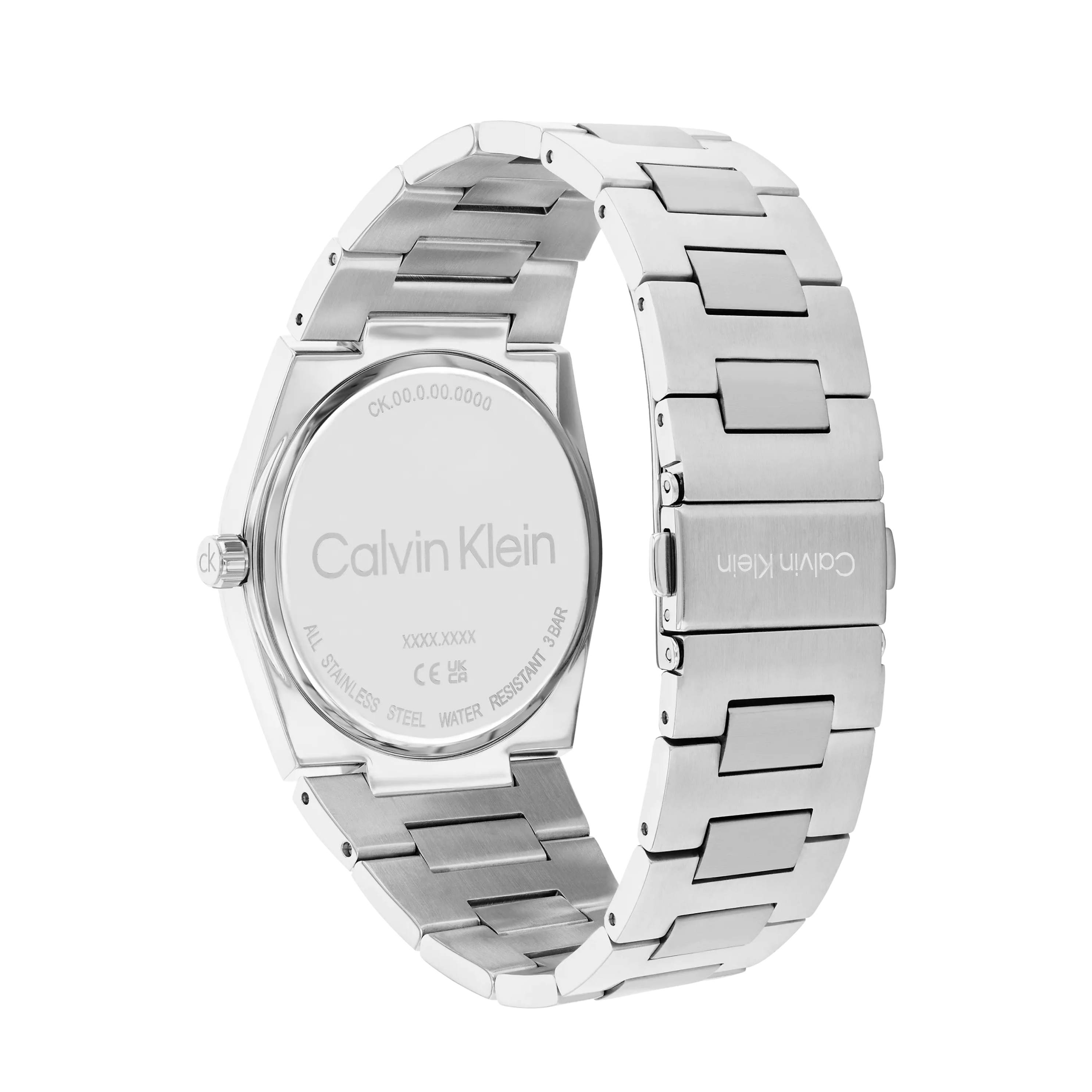 Calvin Klein Men Textured Dial Integrated Bracelet Watch 25200543 - Black