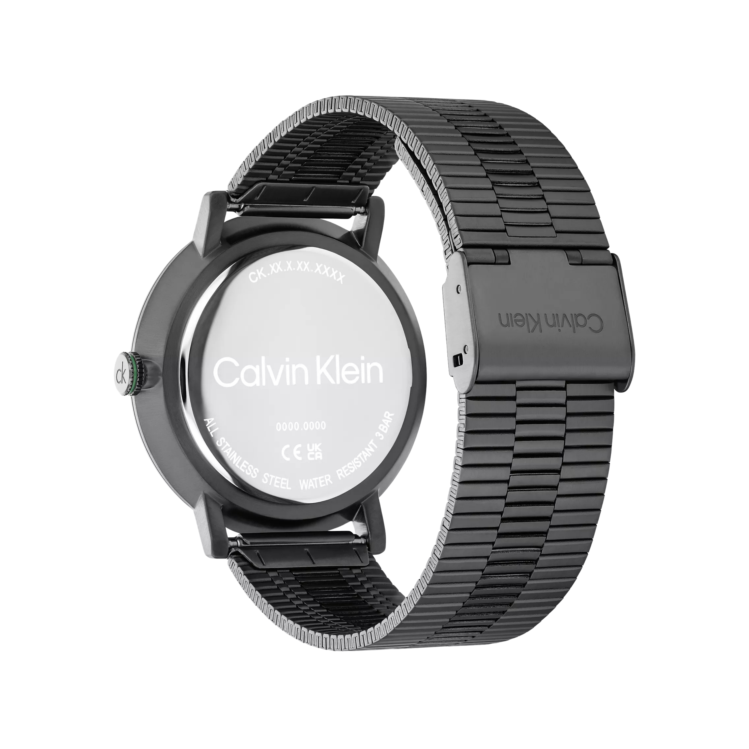 Calvin Klein Men Slim Case Link Bracelet Watch 25200547 - Grey