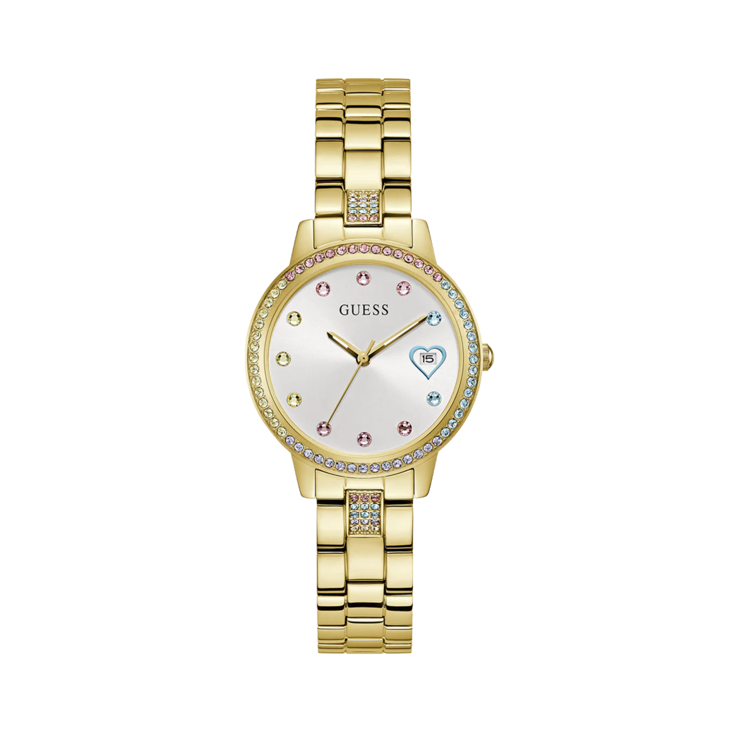 Guess Women Gold Tone Date Watch GW0657L2 - Gold