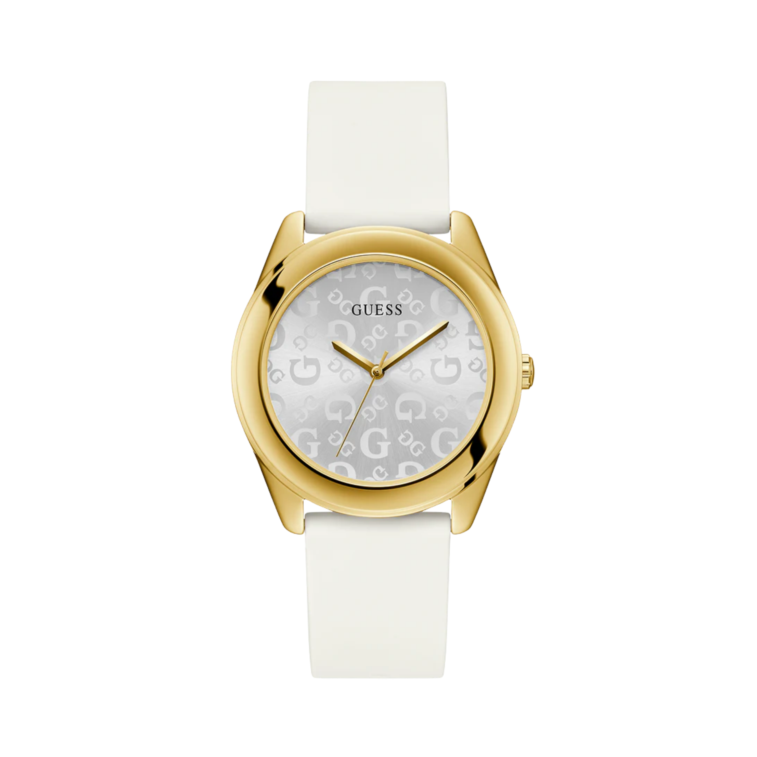 Guess Women White Gold Tone Analog Watch U1203L1M - White Gold