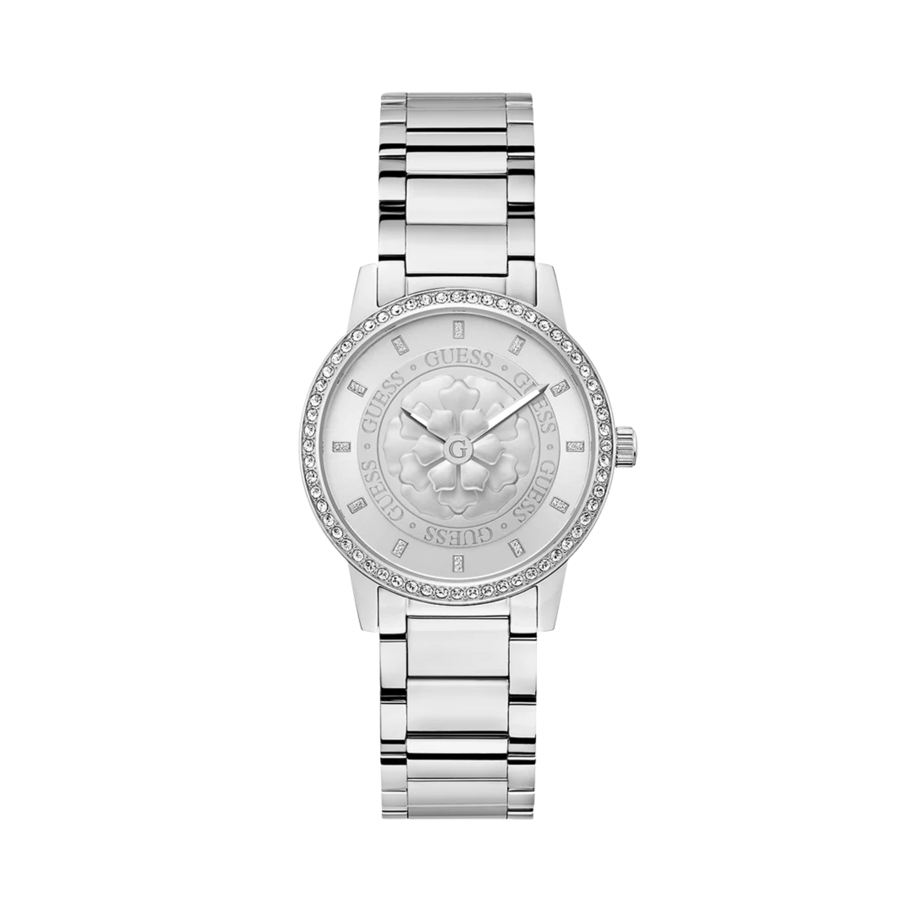 Guess Women Silver Tone Analog Watch GW0747L1 - Silver