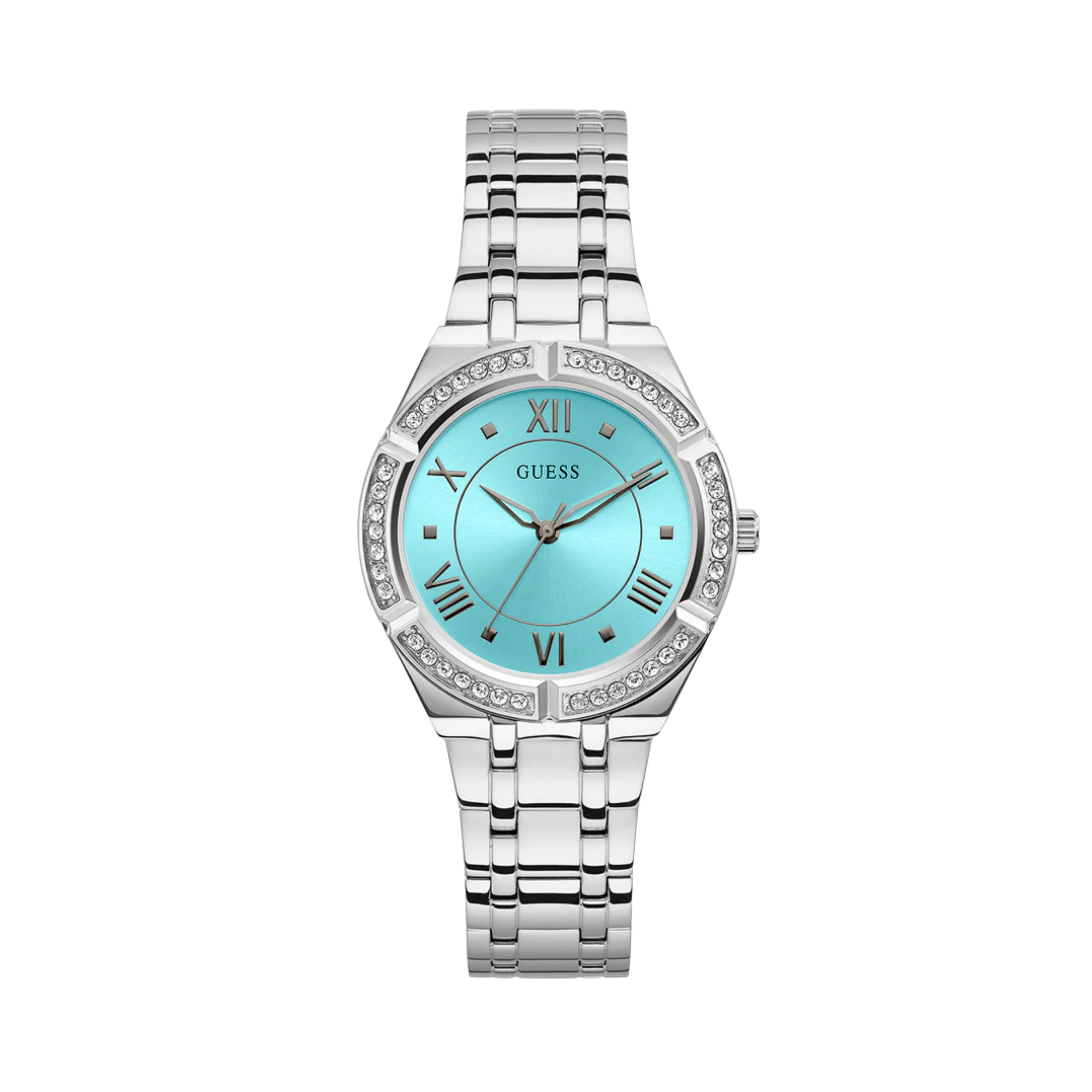 Guess Women Silver Tone Analog Watch GW0033L7 - Silver